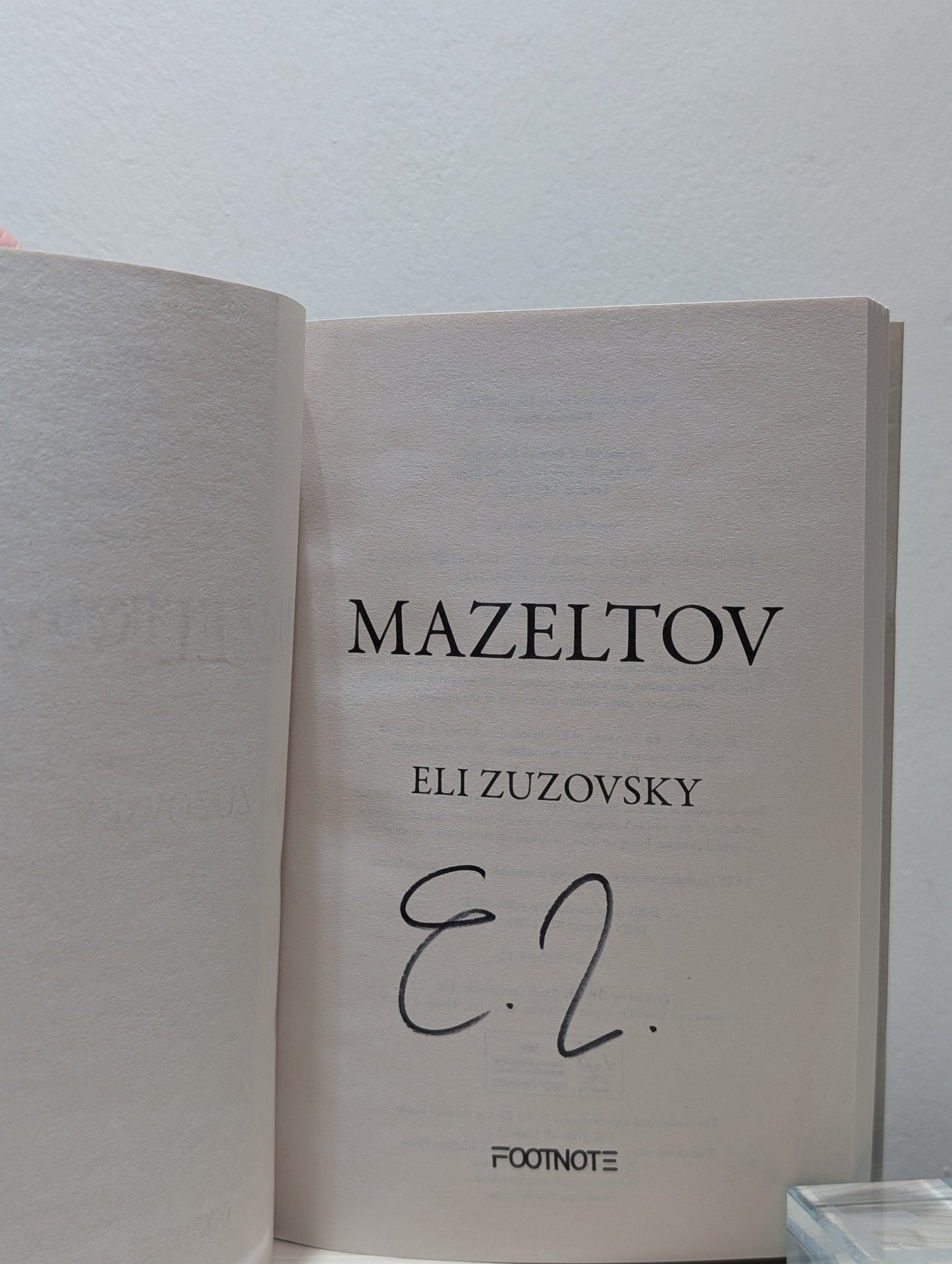 Mazeltov by Eli Zuzovsky (Signed First Edition) - Fialta Books