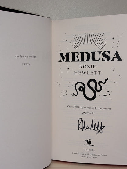Medusa by Rosie Hewlett (Signed Numbered First Edition with sprayed edges) - Fialta Books