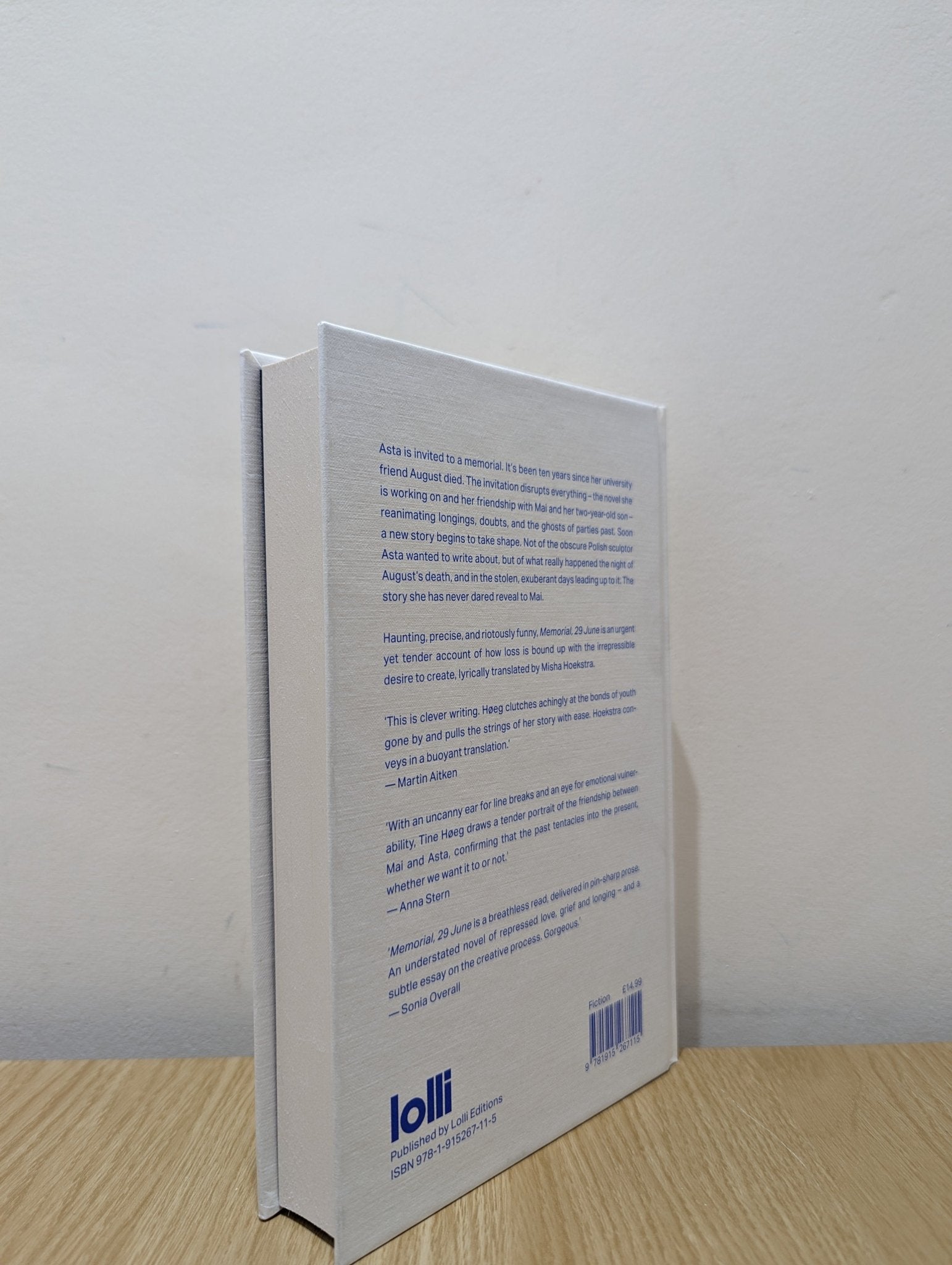 Memorial, 29 June by Tine Høeg (First Edition) - Fialta Books