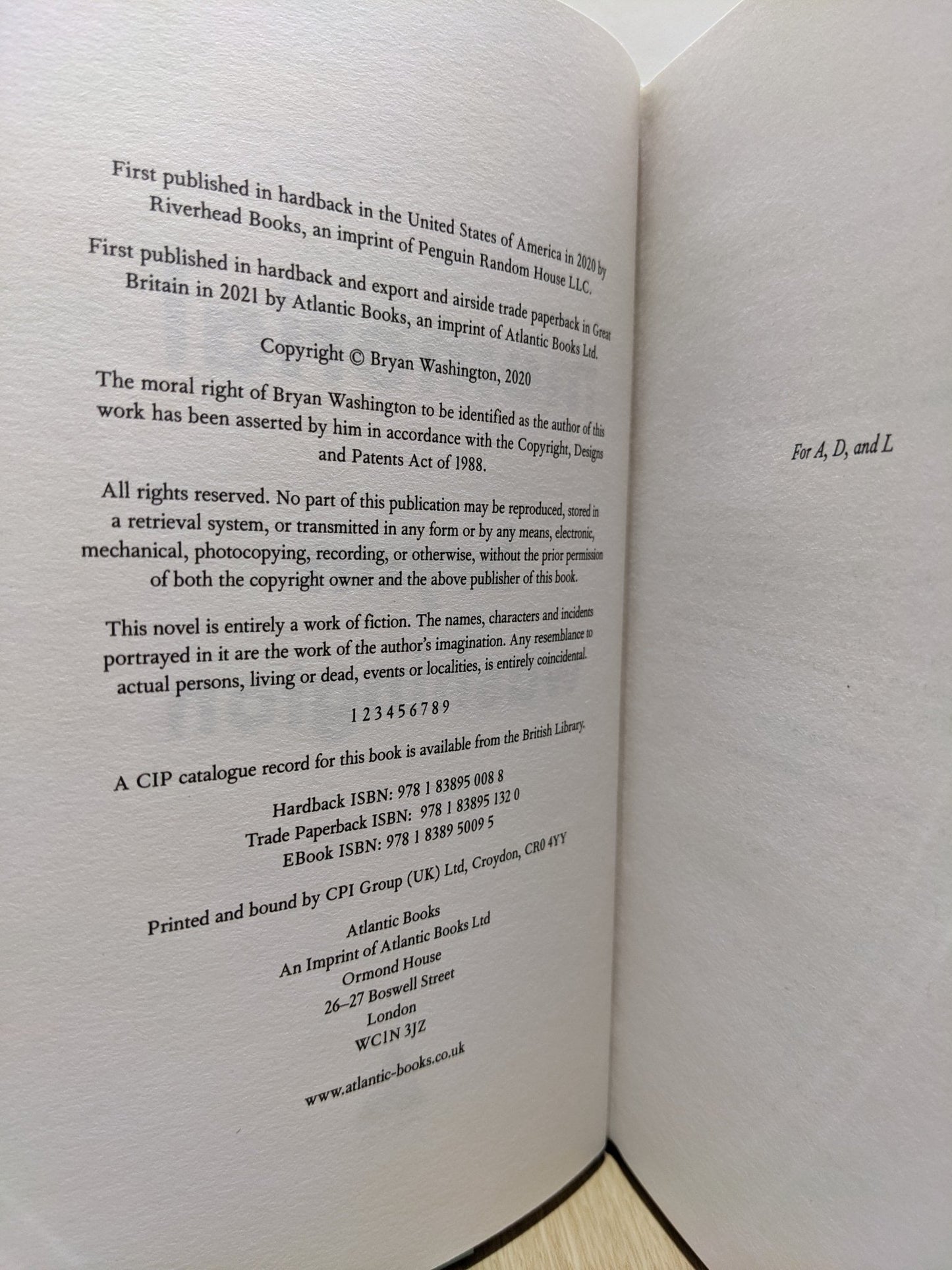 Memorial by Bryan Washington (Signed First Edition) - Fialta Books