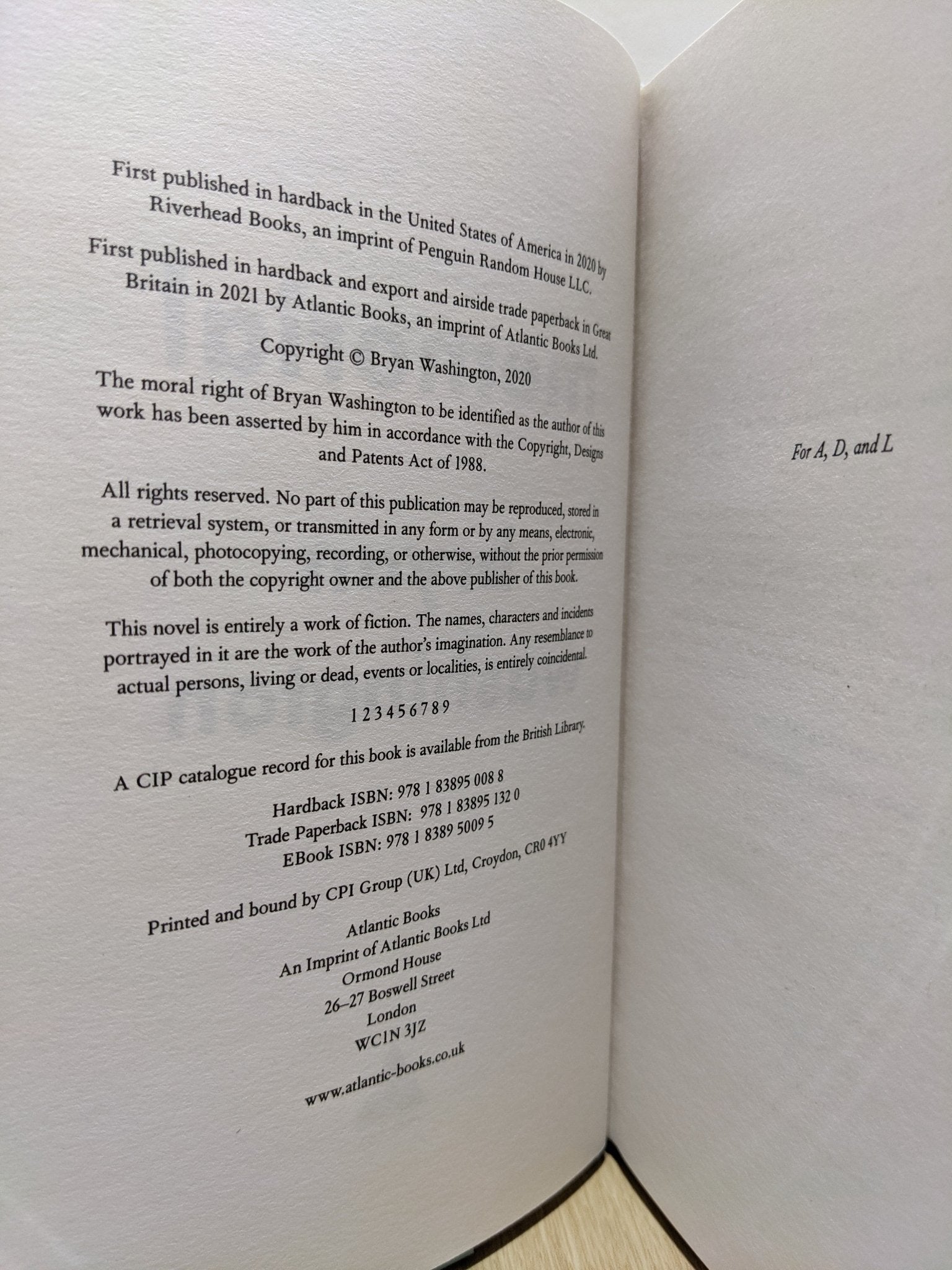 Memorial by Bryan Washington (Signed First Edition) - Fialta Books