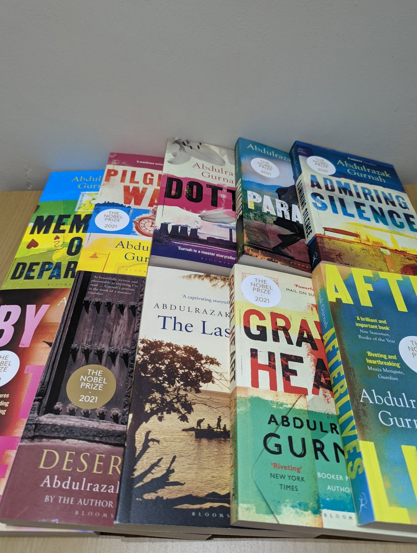 Memory of Departure, Pilgrims Way, Dottie, Paradise, Admiring Silence, By the Sea, Desertion, The Last Gift, Gravel Heart, Afterlives by Abdulrazak Gurnah - Fialta Books