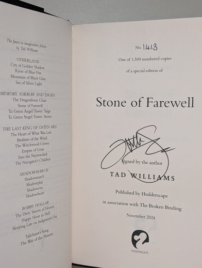 Memory, Sorrow, and Thorn Series by Tad Williams (Signed with sprayed edges) - Fialta Books
