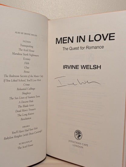 Men in Love by Irvine Welsh (Signed First Edition with sprayed edges) - Fialta Books