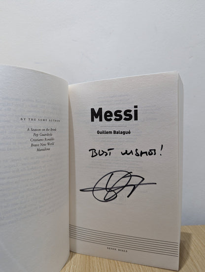 Messi by Guillem Balague (Signed) - Fialta Books