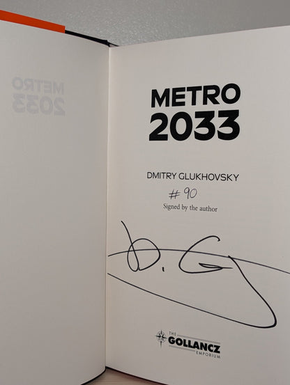 Metro 2033 by Dmitry Glukhovsky (Signed Deluxe Edition with sprayed edges) - Fialta Books