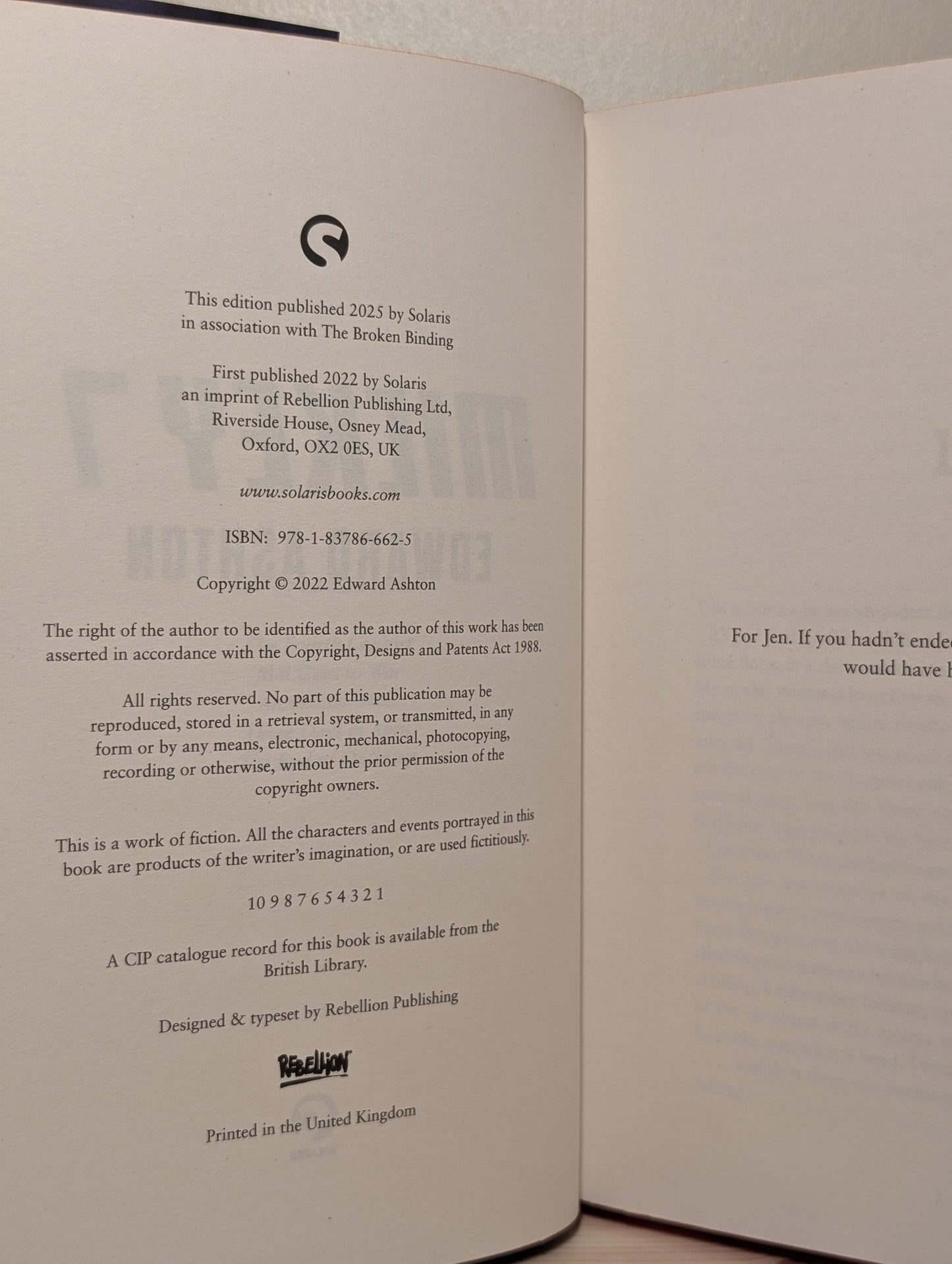 Mickey7 by Edward Ashton (Signed Special Edition with sprayed edges) - Fialta Books