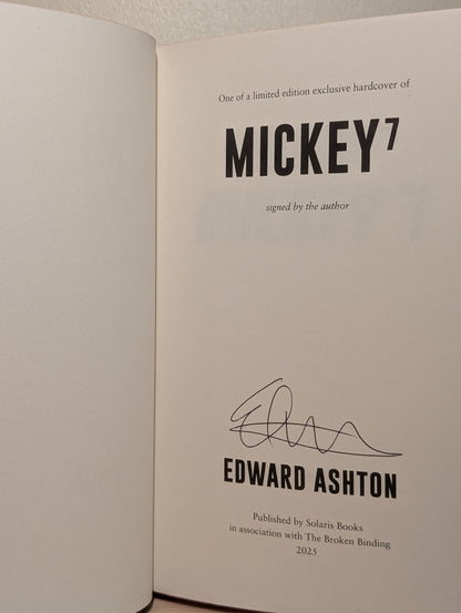 Mickey7 by Edward Ashton (Signed Special Edition with sprayed edges) - Fialta Books