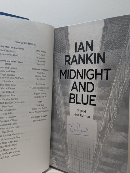 Midnight and Blue by Ian Rankin (Signed First Edition) - Fialta Books