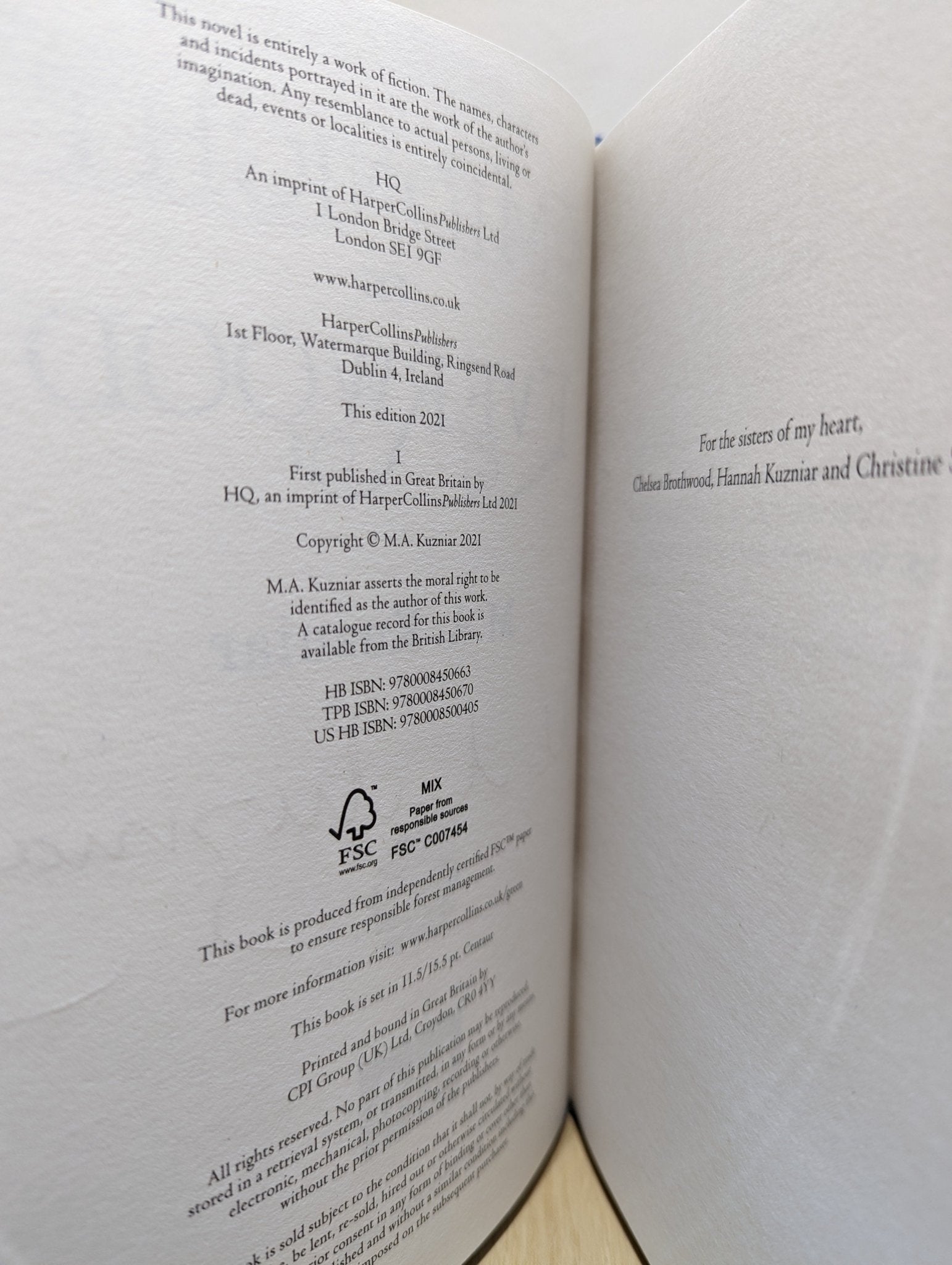 Midnight in Everwood by M.A. Kuzniar (Signed First Edition with gold ballerina cover) - Fialta Books