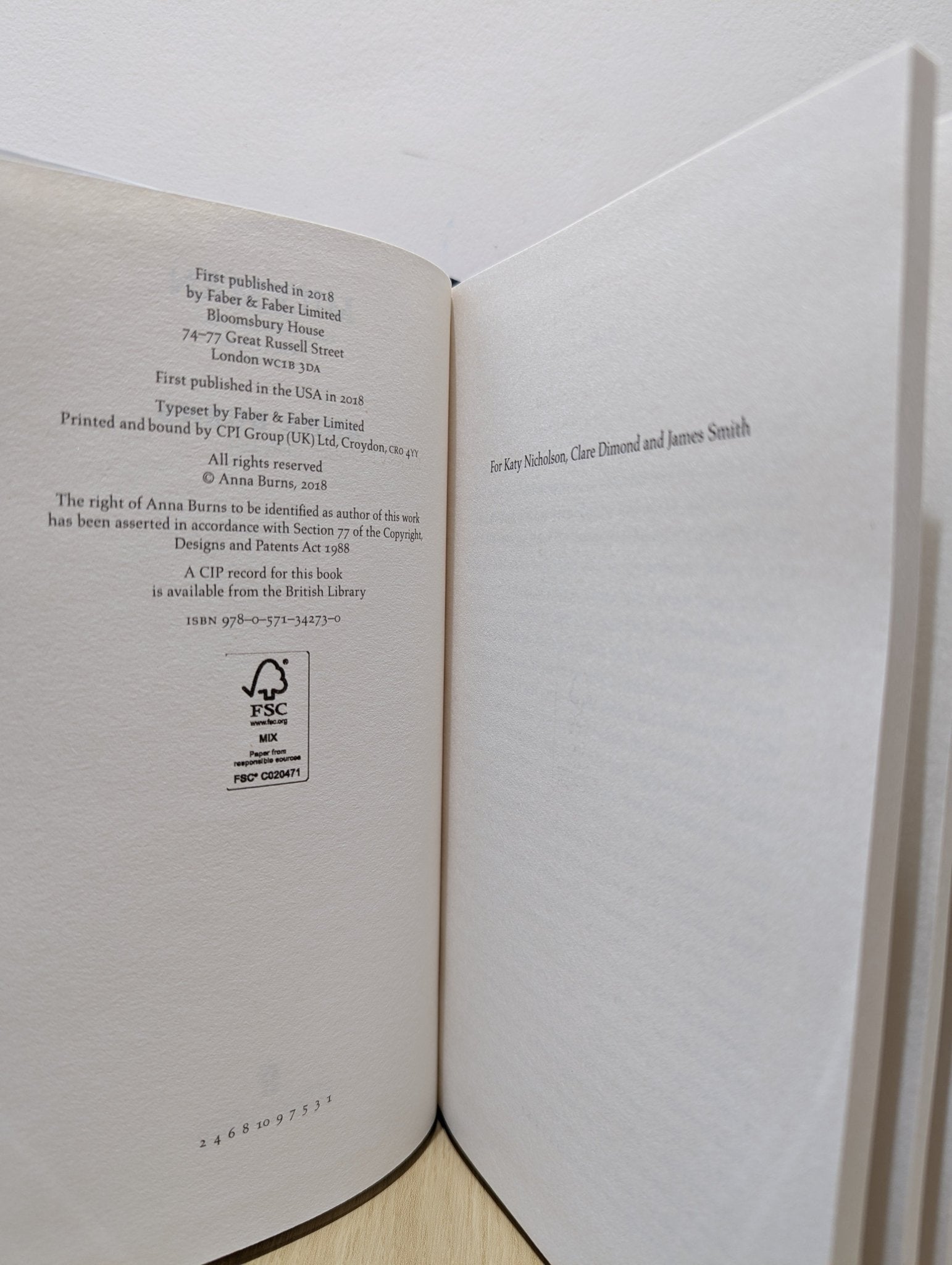 Milkman by Anna Burns (First Edition) - Fialta Books