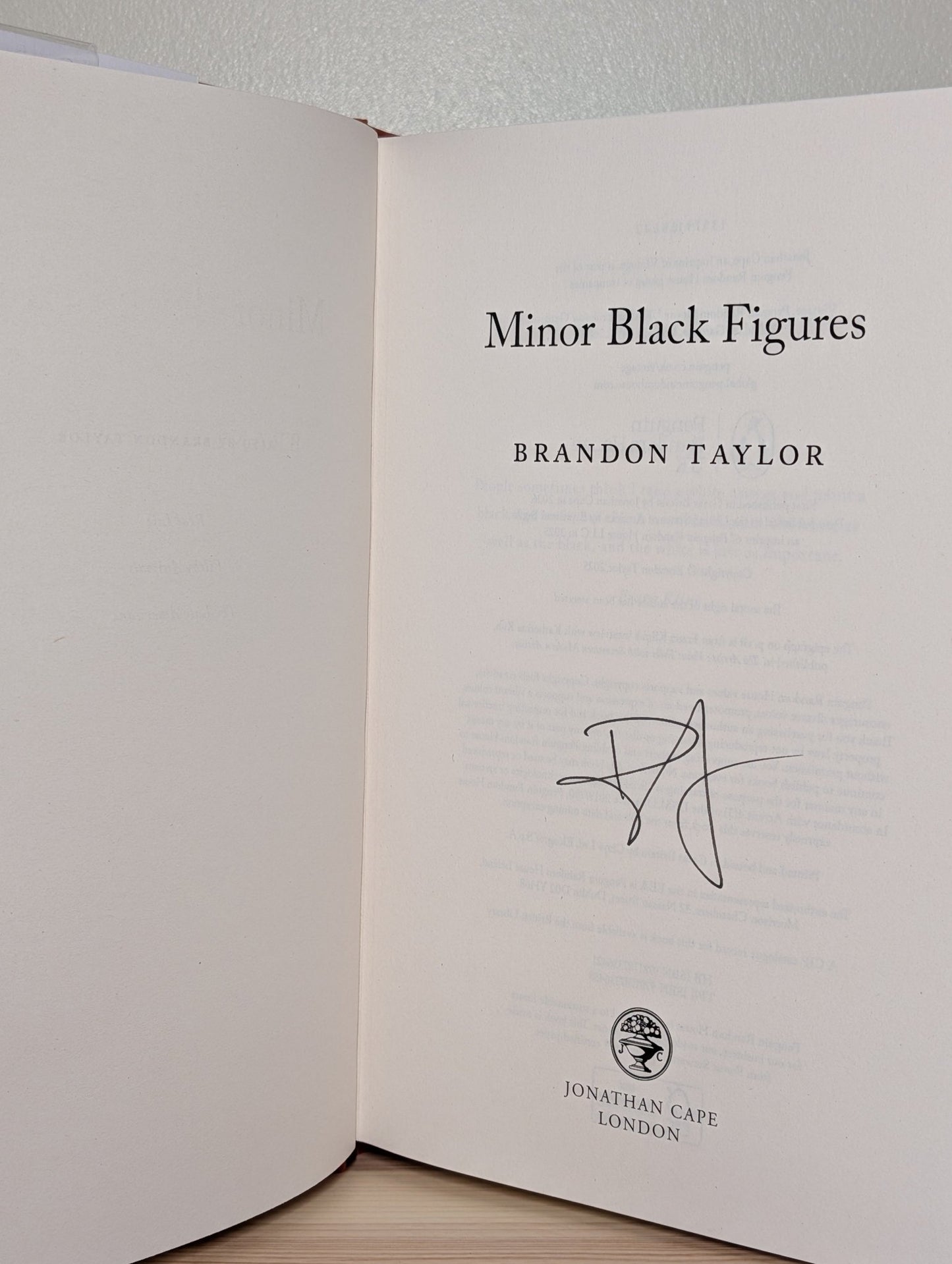 Minor Black Figures by Brandon Taylor (Signed First Edition) - Fialta Books