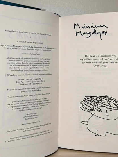 Miriam's Full English by Miriam Margolyes (Signed First Edition) - Fialta Books