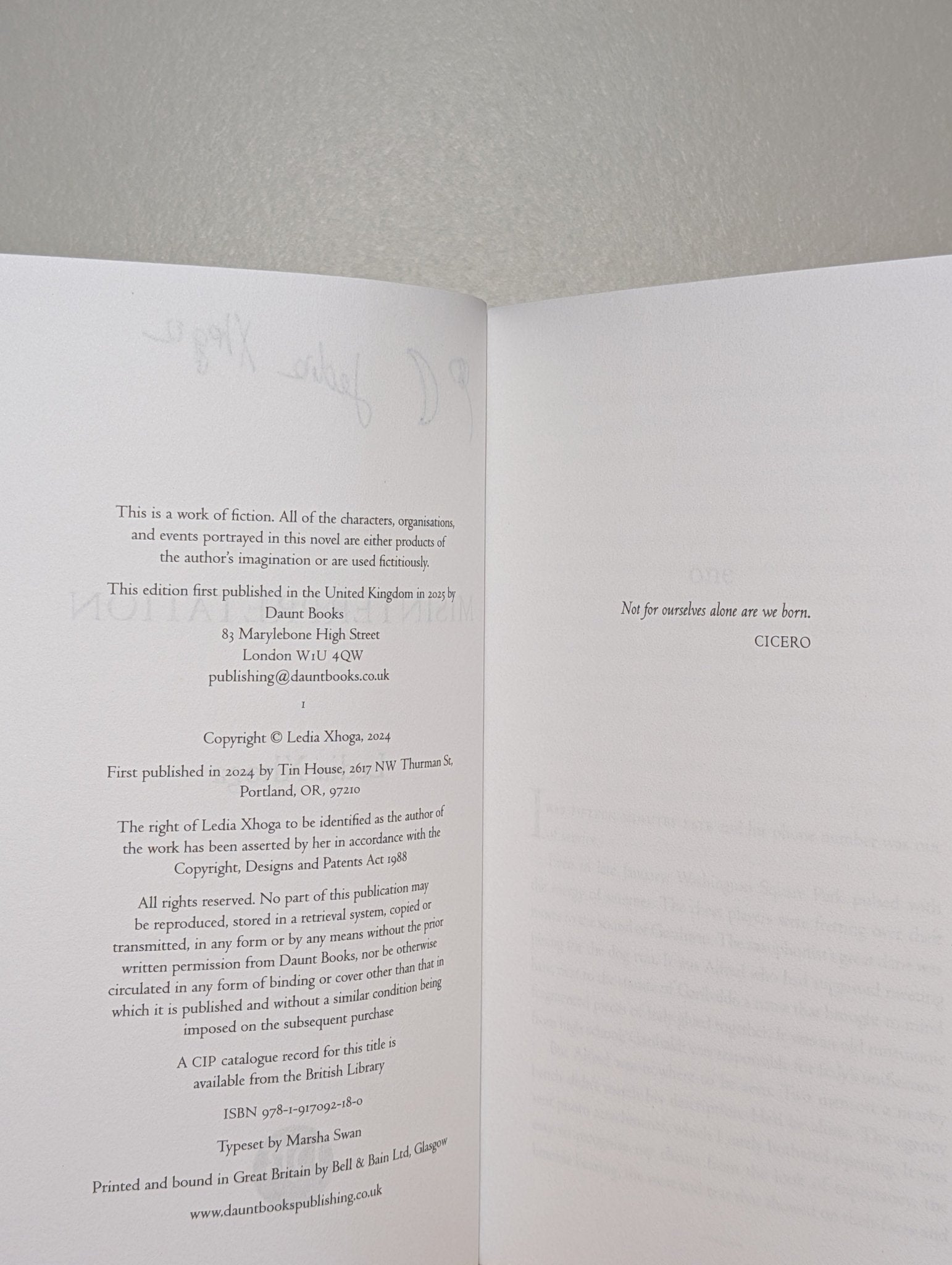 Misinterpretation by Ledia Xhoga (Signed First Edition) - Fialta Books