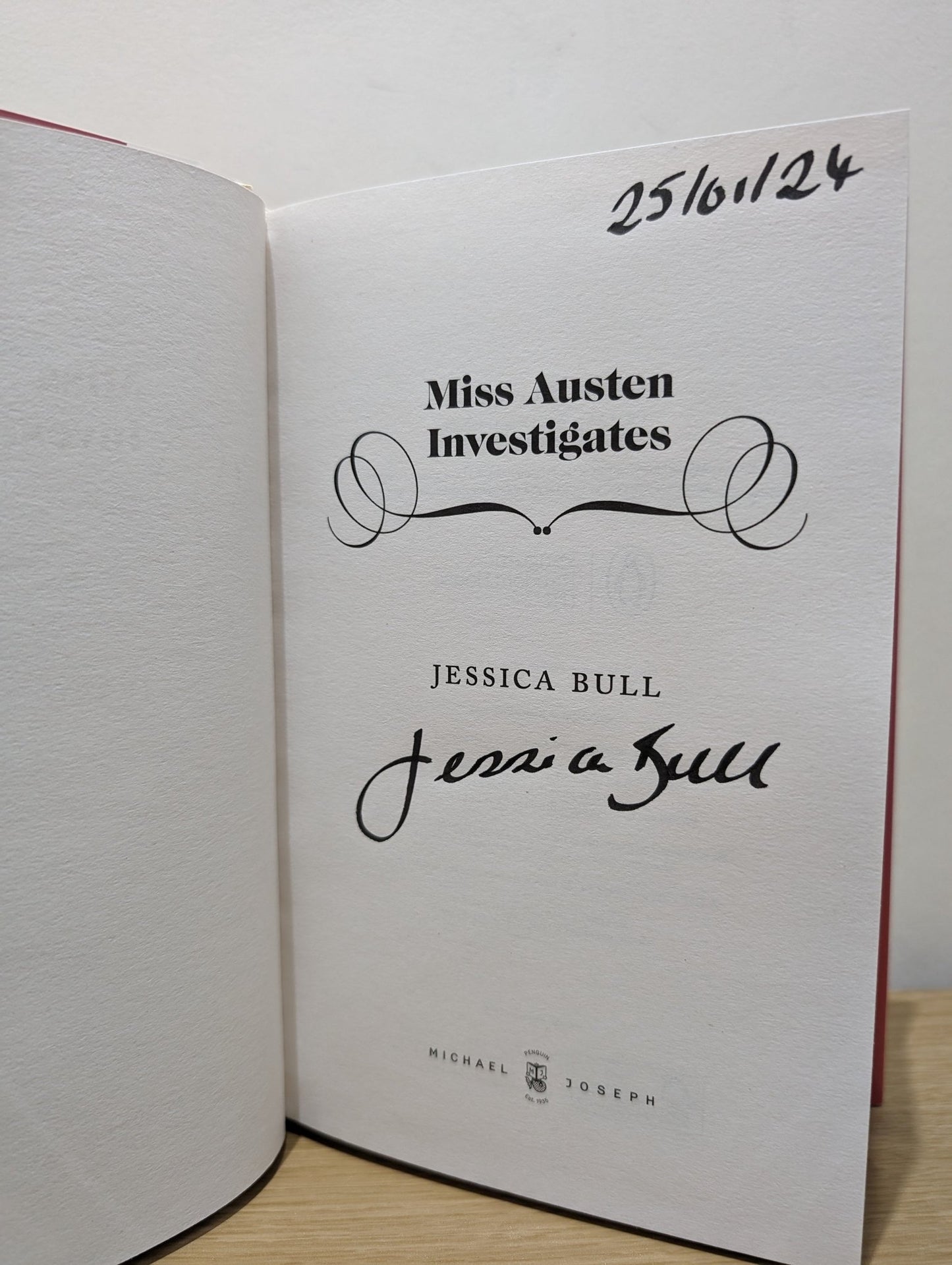 Miss Austen Investigates by Jessica Bull (Signed Dated First Edition) - Fialta Books