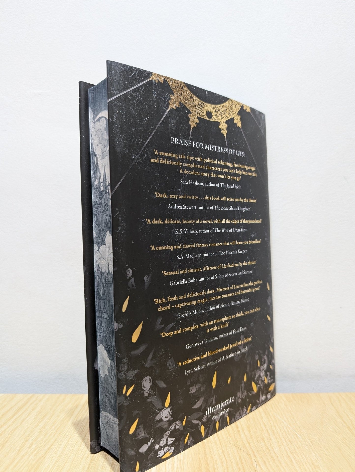 Mistress of Lies by K. M. Enright (Signed First Edition with sprayed edges) - Fialta Books