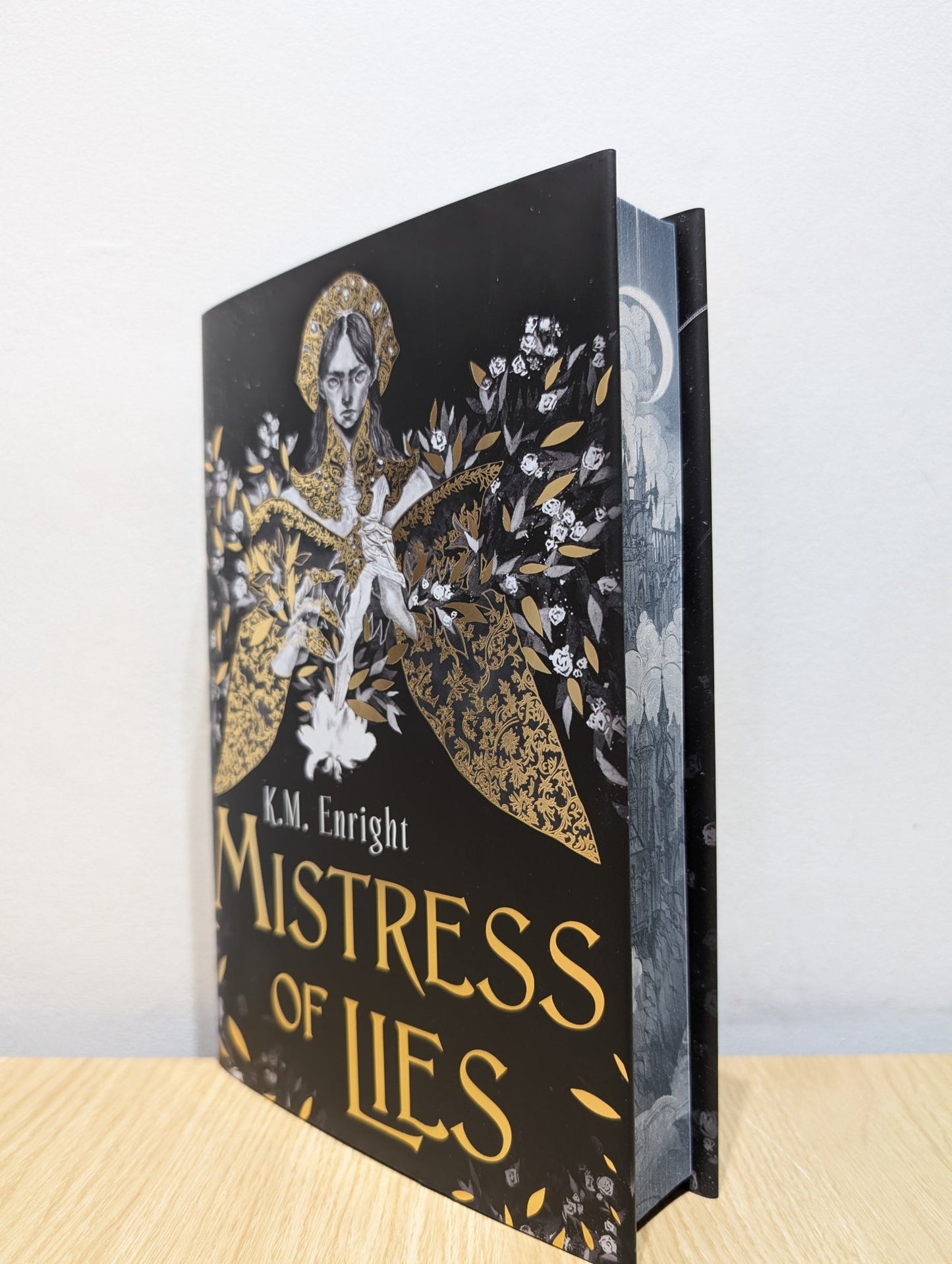Mistress of Lies by K. M. Enright (Signed First Edition with sprayed edges) - Fialta Books