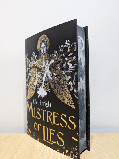 Mistress of Lies by K. M. Enright (Signed First Edition with sprayed edges) - Fialta Books