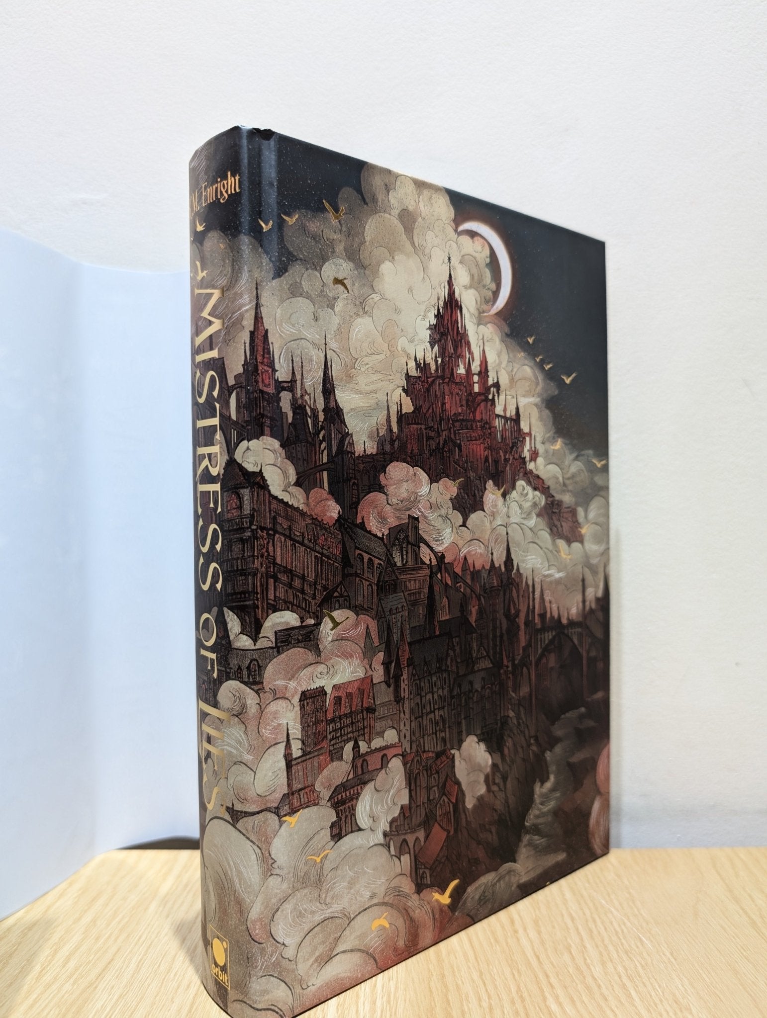 Mistress of Lies by K. M. Enright (Signed First Edition with sprayed edges) - Fialta Books