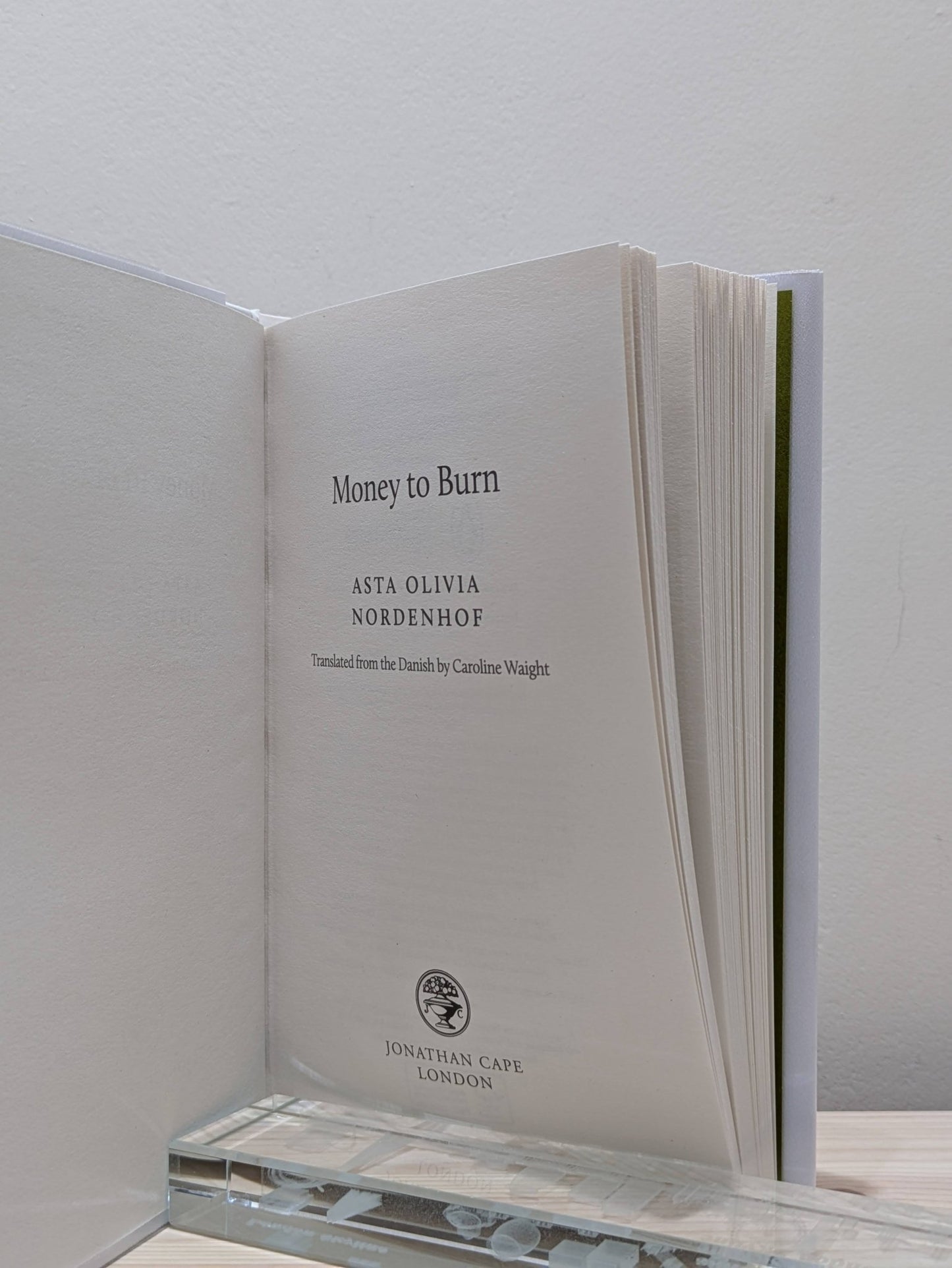 Money to Burn by Asta Olivia Nordenhof (First Edition) - Fialta Books