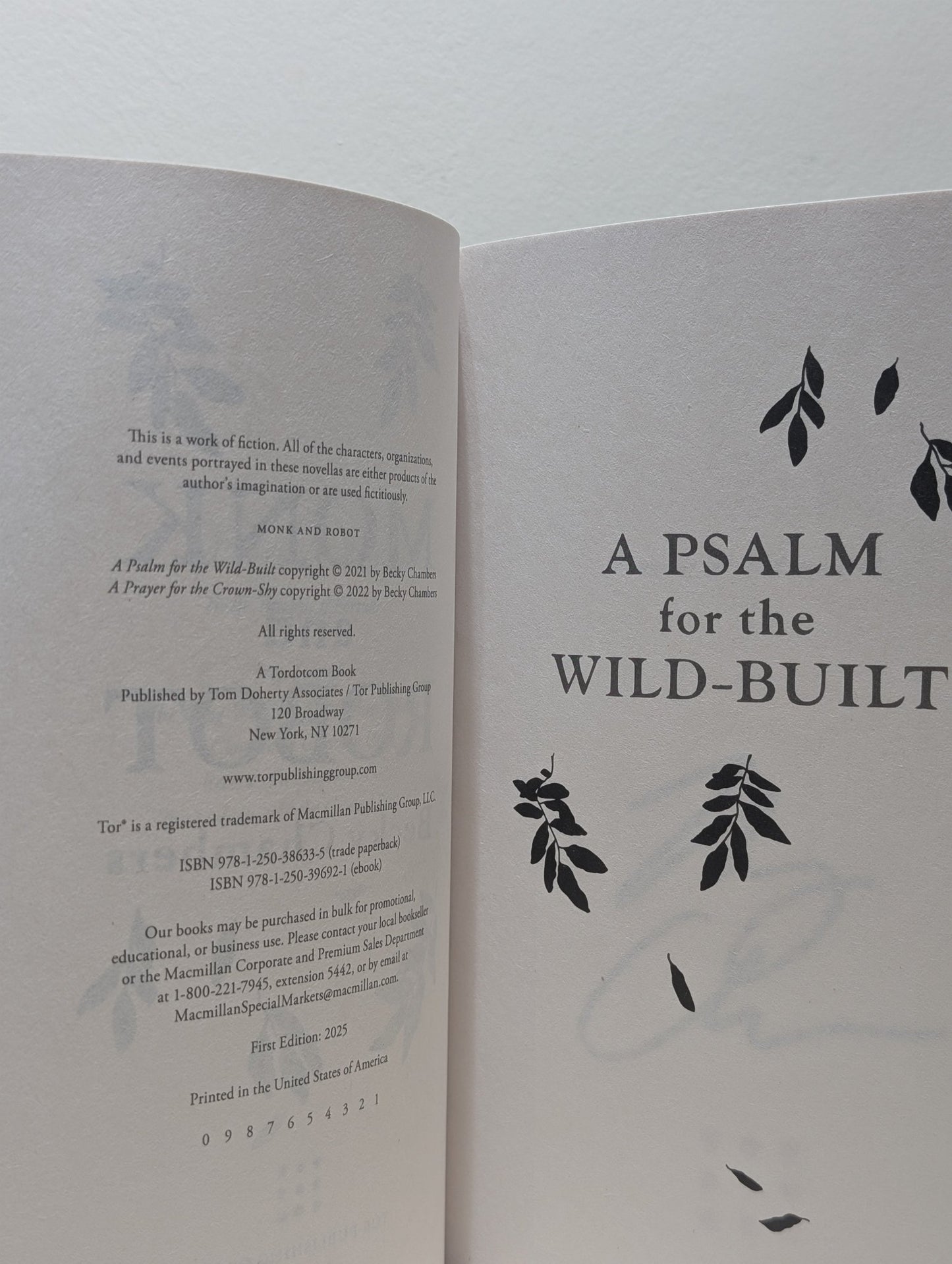 Monk and Robot by Becky Chambers (Signed) - Fialta Books