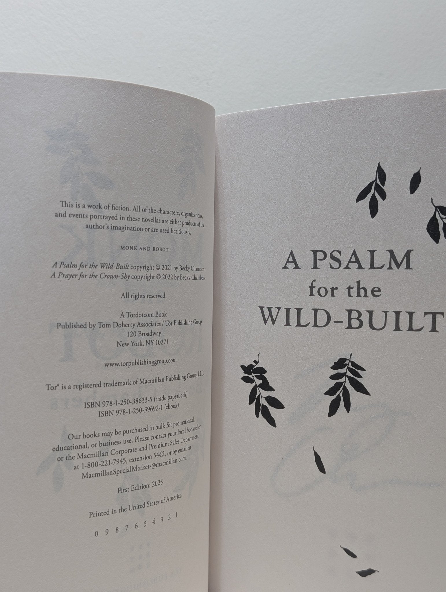 Monk and Robot by Becky Chambers (Signed) - Fialta Books