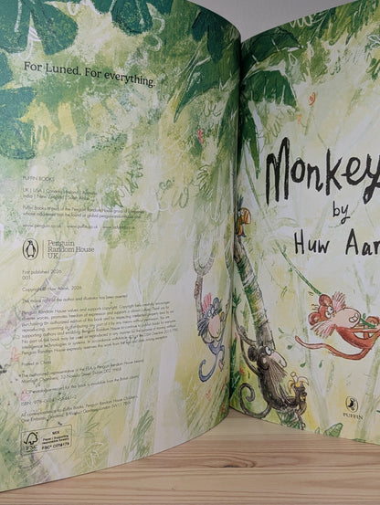 Monkeypig by Huw Aaron (Signed Doodled First Edition) - Fialta Books