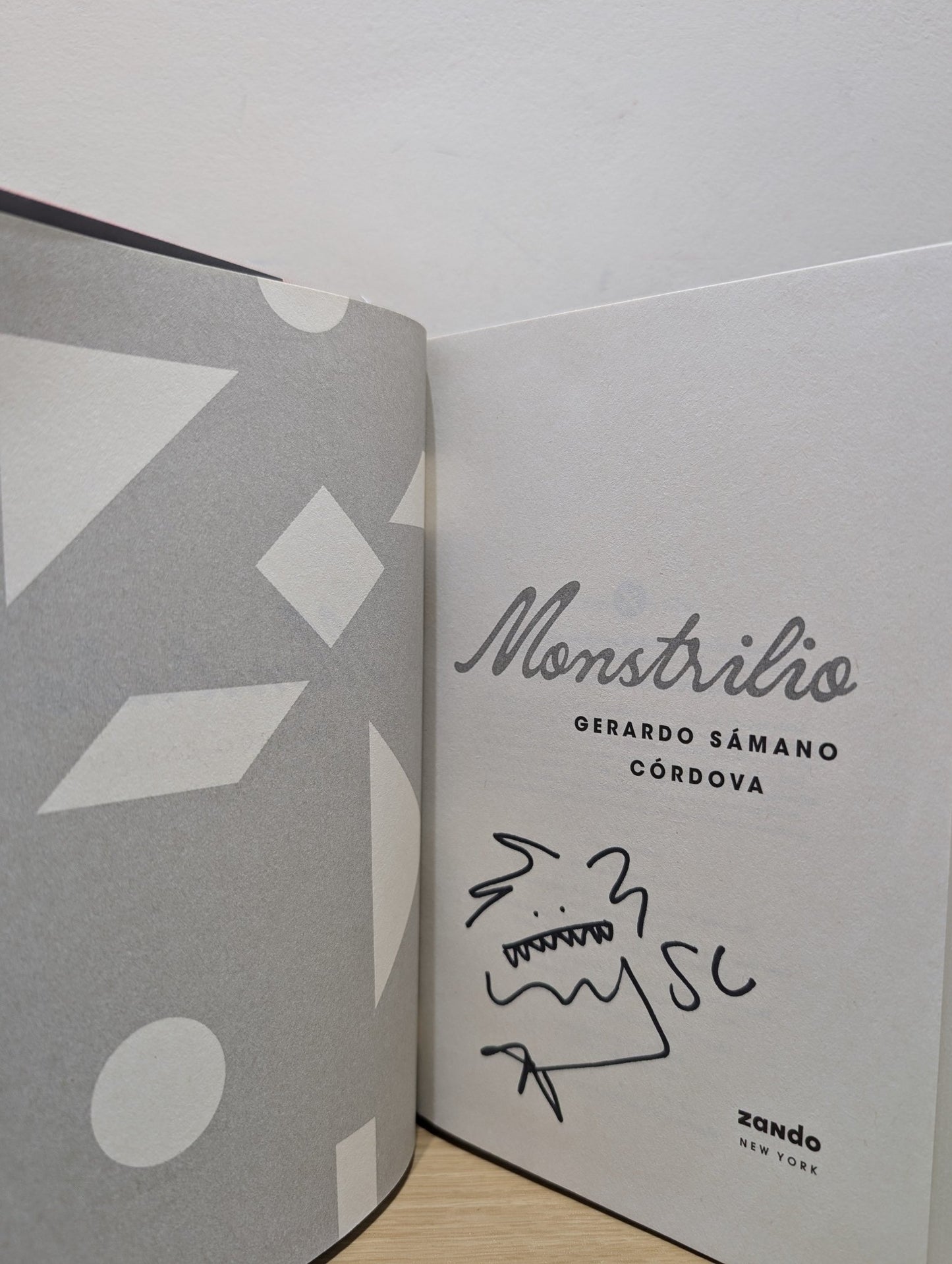 Monstrilio: A Novel by Gerardo Smano Crdova (Signed First Edition) - Fialta Books