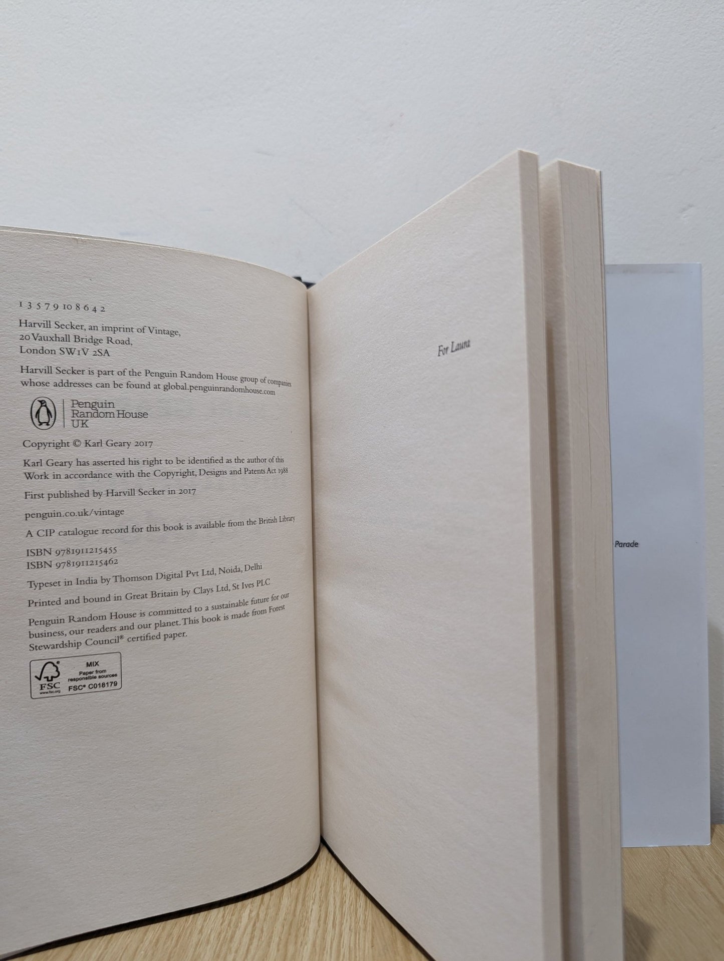 Montpelier Parade by Karl Geary (First Edition) - Fialta Books