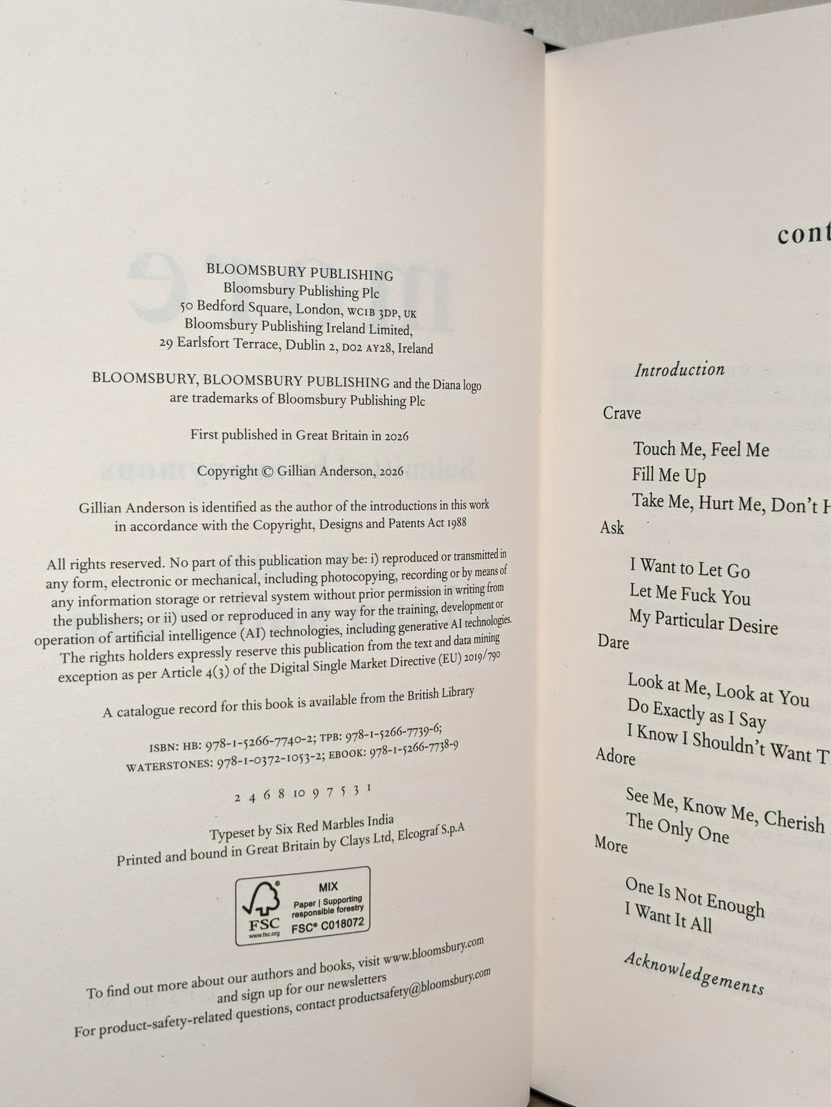 More by Gillian Anderson (Signed First Edition) - Fialta Books