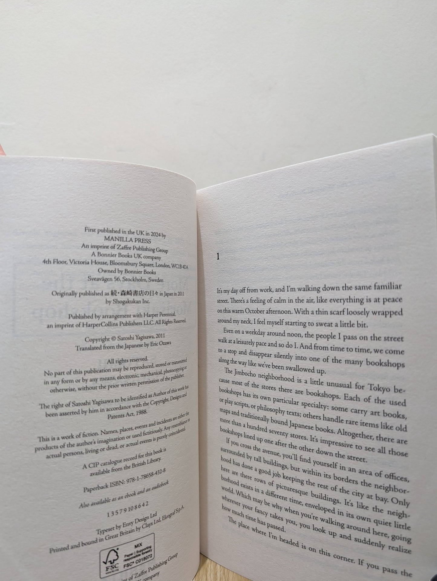 More Days at the Morisaki Bookshop by Satoshi Yagisawa (Signed Stamped First Edition) - Fialta Books