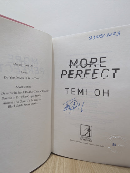 More Perfect by Temi Oh (Signed Dated First Edition) - Fialta Books