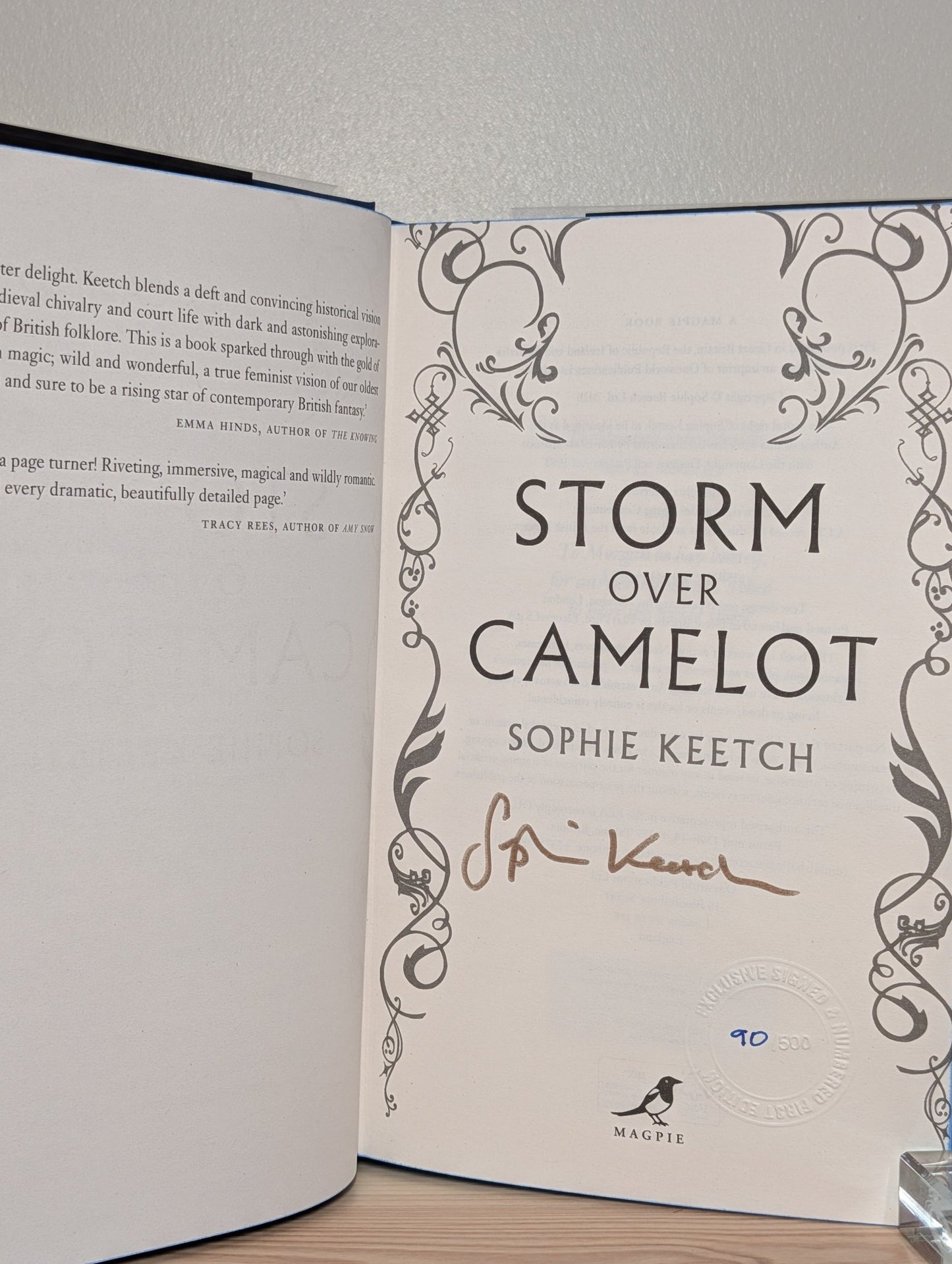 Morgan Is My Name; Le Fay; Storm over Camelot by Sophie Keetch (Signed Set with sprayed edges) - Fialta Books