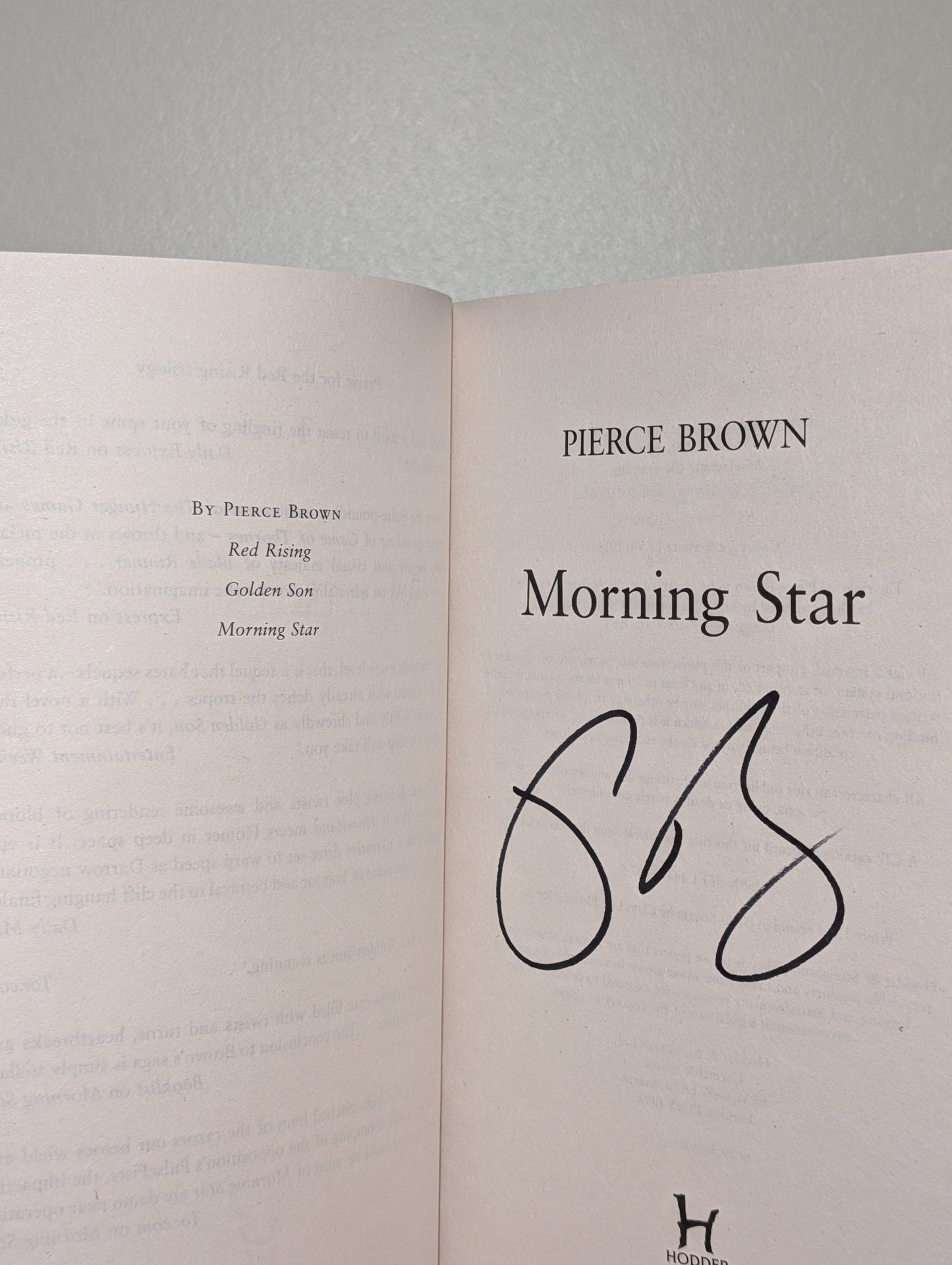 Morning Star by Pierce Brown (Signed Paperback Edition) - Fialta Books