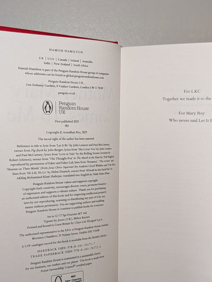 Mother Mary Comes To Me by Arundhati Roy (Signed First Edition) - Fialta Books