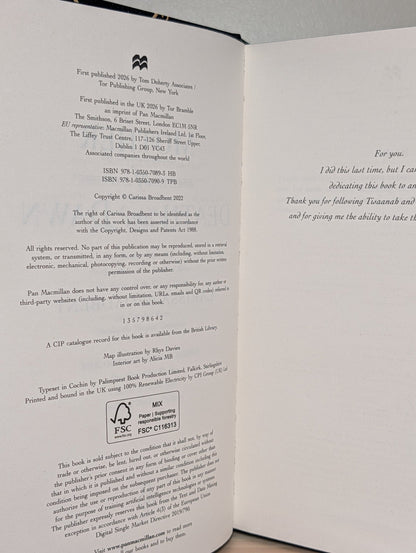 Mother of Death and Dawn by Carissa Broadbent (Signed First Edition with sprayed edges) - Fialta Books