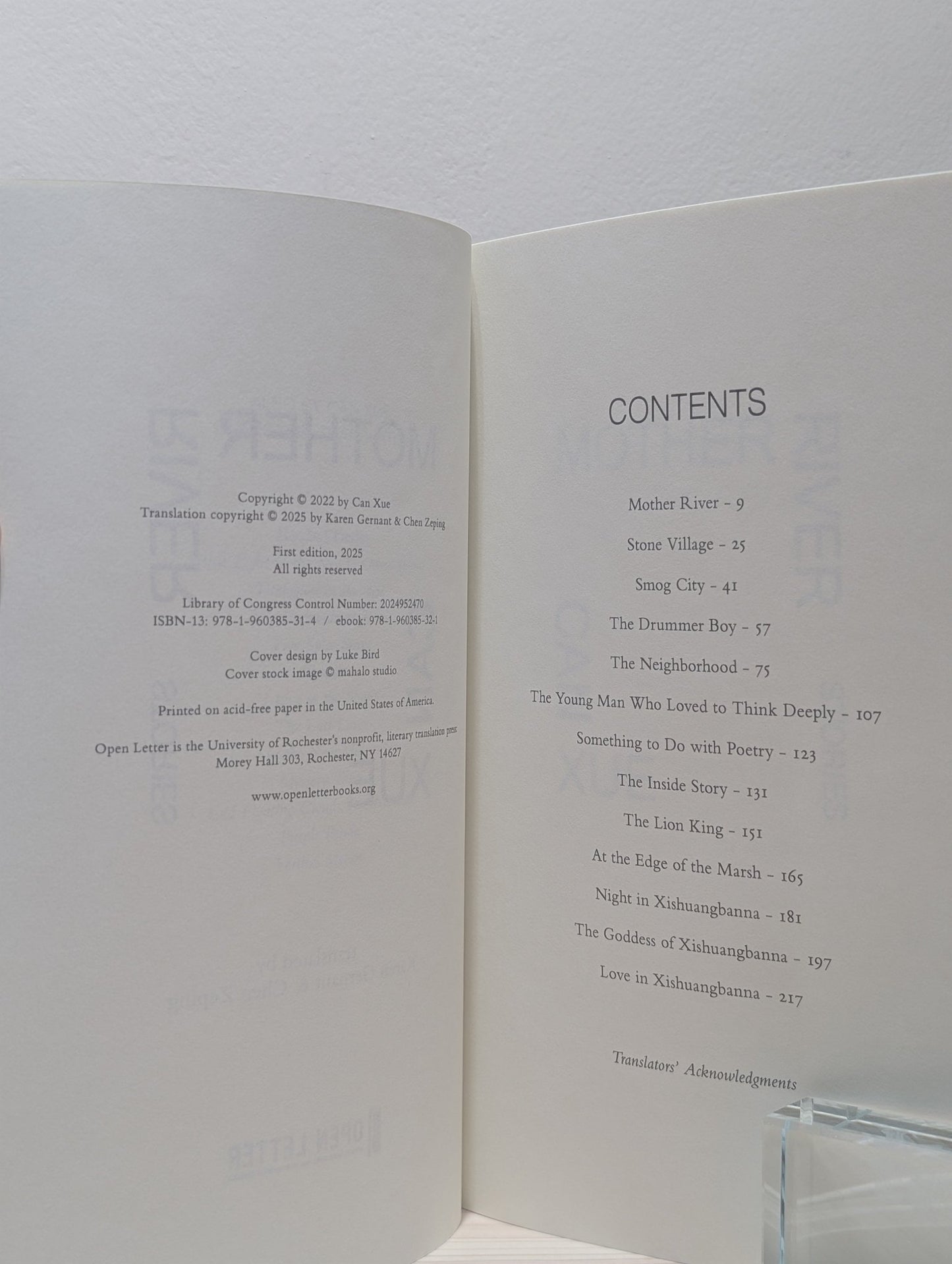 Mother River by Can Xue (First Edition) - Fialta Books