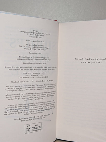 Mr Sidhu's Post Office by Amman Brar (Signed First Edition with sprayed edges) - Fialta Books