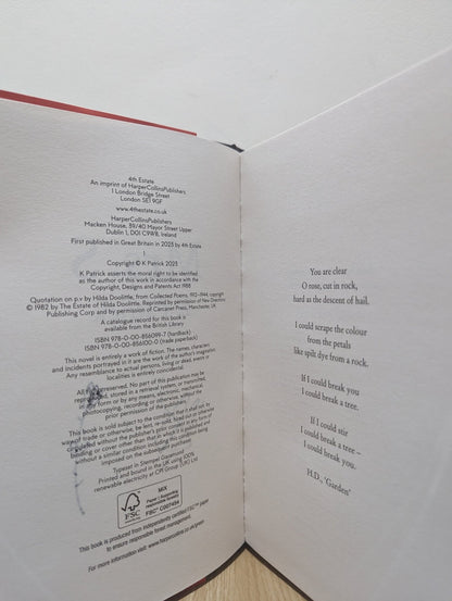 Mrs S by K Patrick (Signed First Edition) - Fialta Books