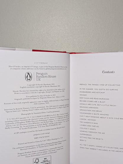 Murakami T: The T-Shirts I Love by Haruki Murakami (Signed First Edition) - Fialta Books