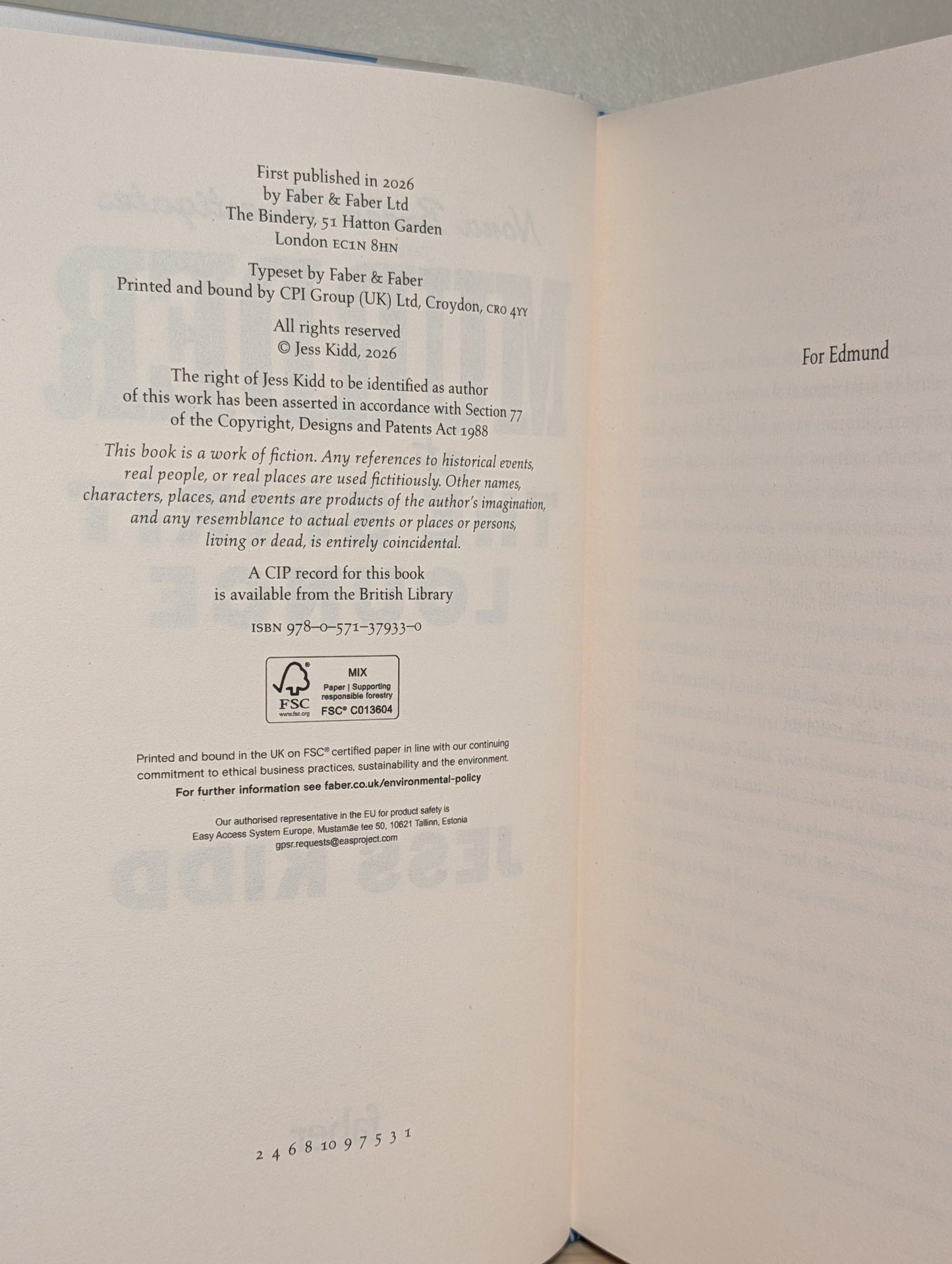 Murder at the Spirit Lounge by Jess Kidd (Signed First Edition with sprayed edges) - Fialta Books