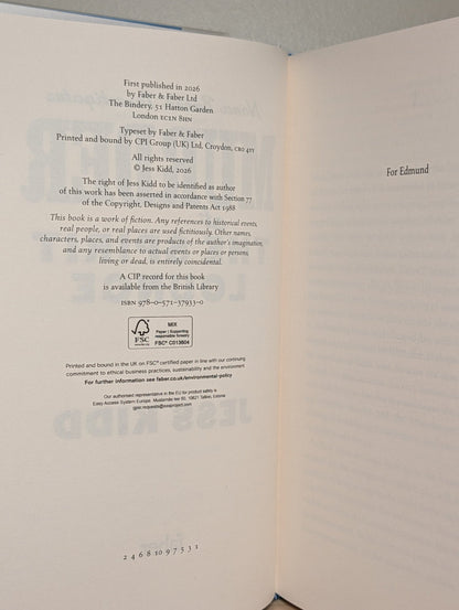 Murder at the Spirit Lounge by Jess Kidd (Signed First Edition with sprayed edges) - Fialta Books