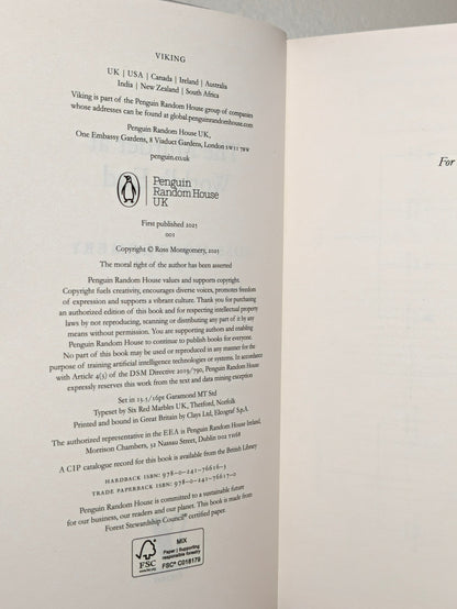 Murder at World's End; Shadows of Kensington Gore by Ross Montgomery (Signed First Edition with sprayed edges) - Fialta Books