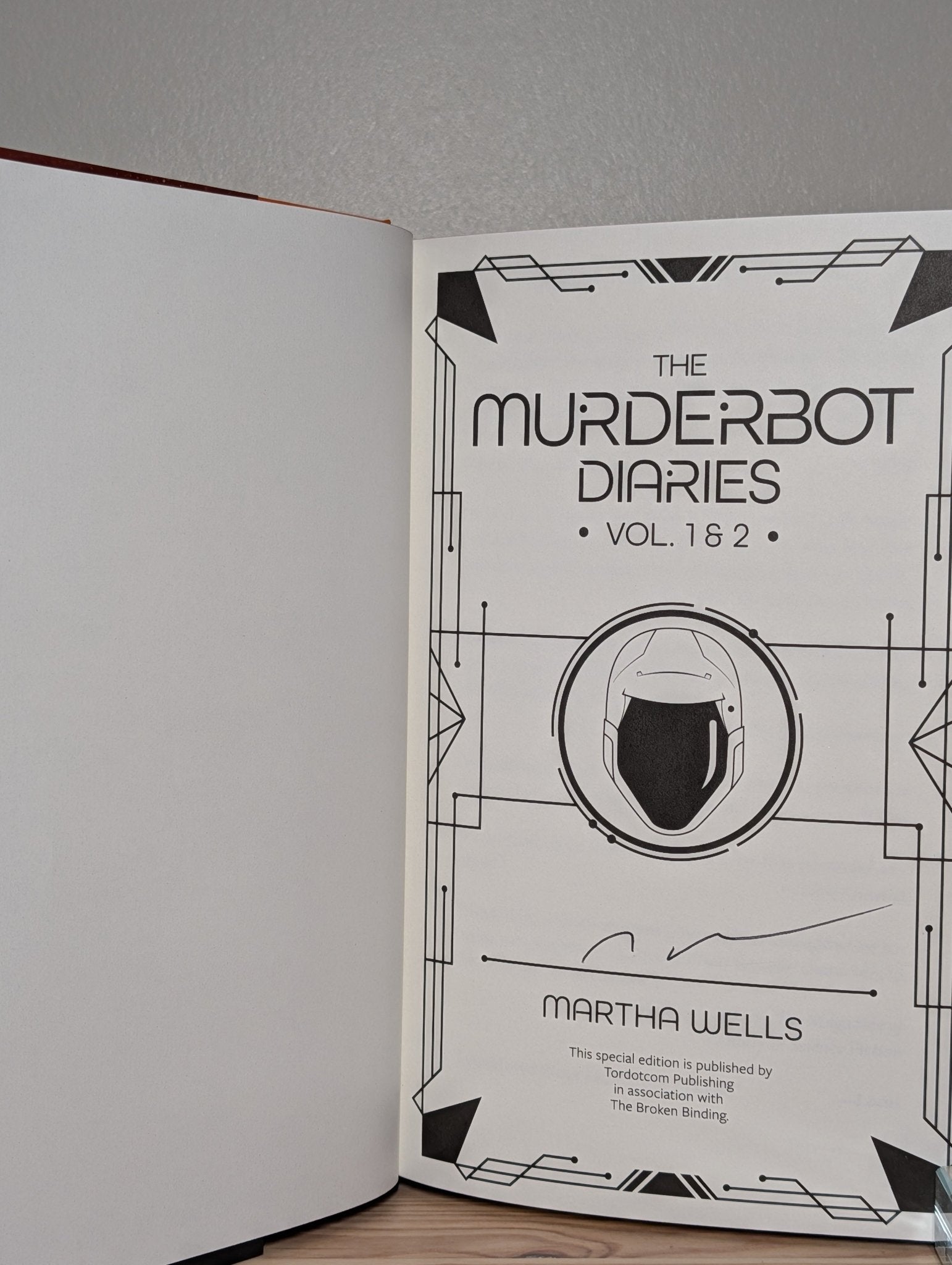 Murderbot Diaries by Martha Wells (Signed Newl Edition with sprayed edges) - Fialta Books