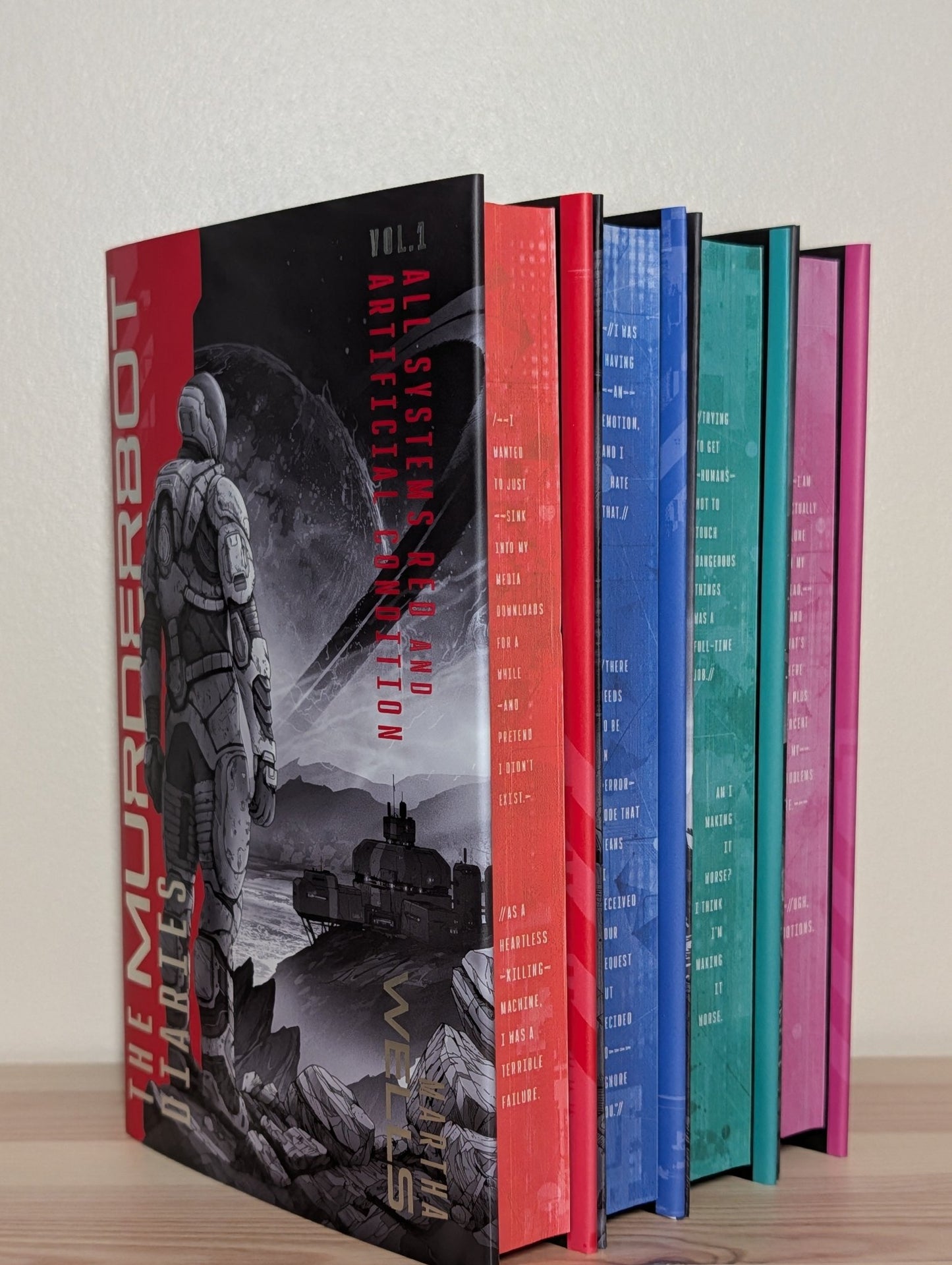 Murderbot Diaries by Martha Wells (Signed Special Edition with sprayed edges) - Fialta Books