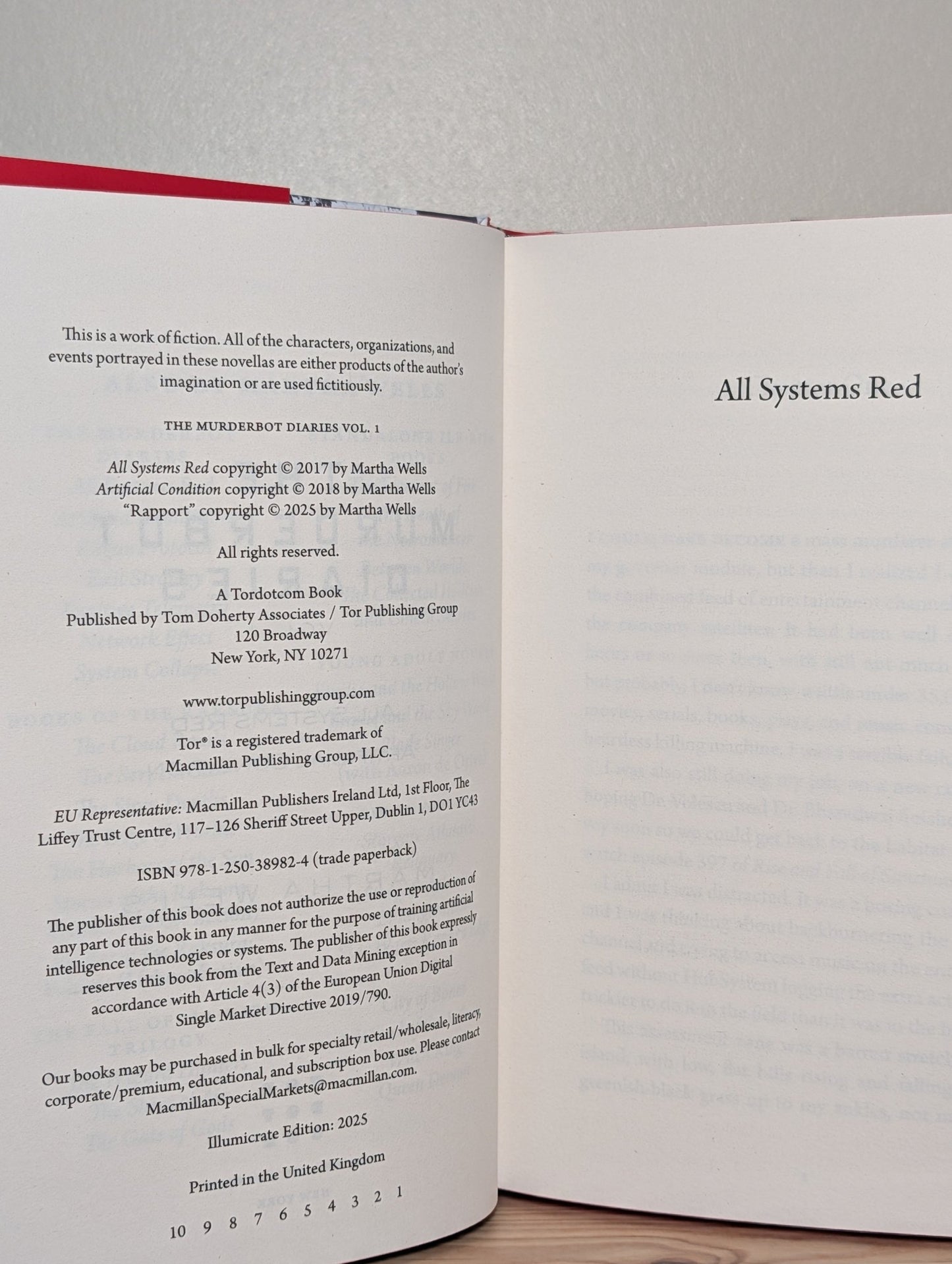 Murderbot Diaries by Martha Wells (Signed Special Edition with sprayed edges) - Fialta Books