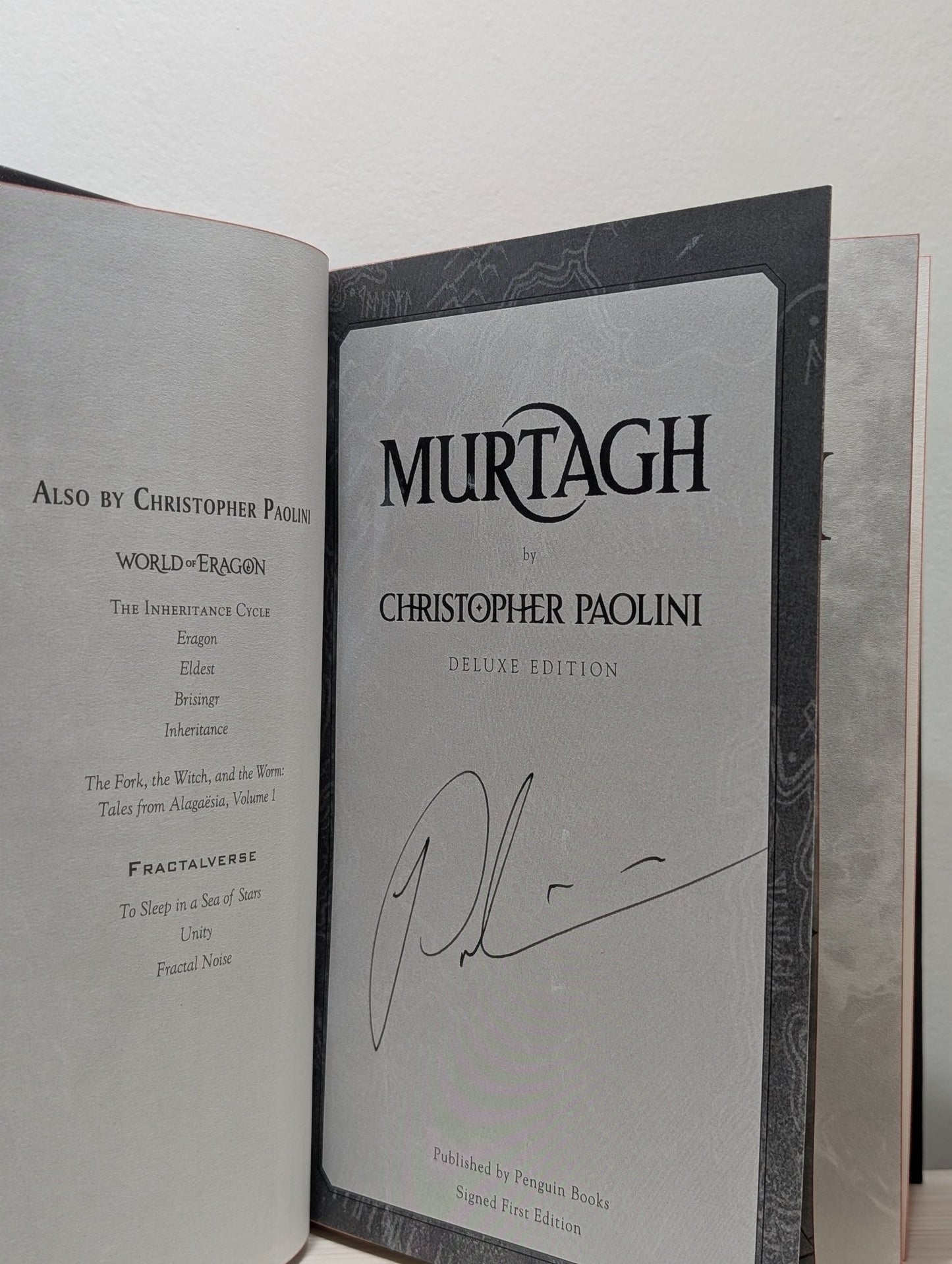 Murtagh: The World of Eragon by Christopher Paolini (Signed Deluxe Edition with sprayed edges) - Fialta Books