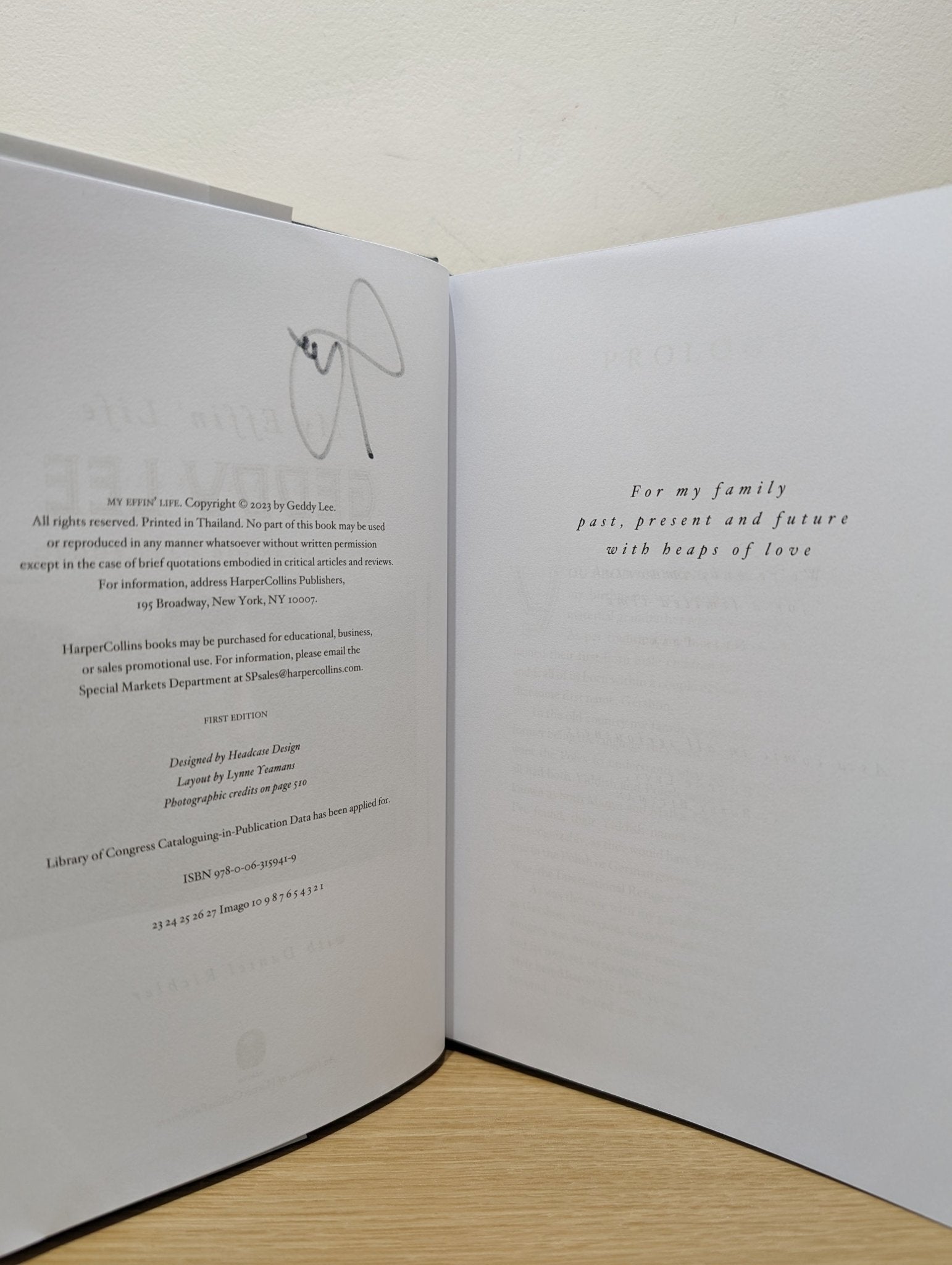 My Effin' Life by Geddy Lee (Signed First Edition) - Fialta Books