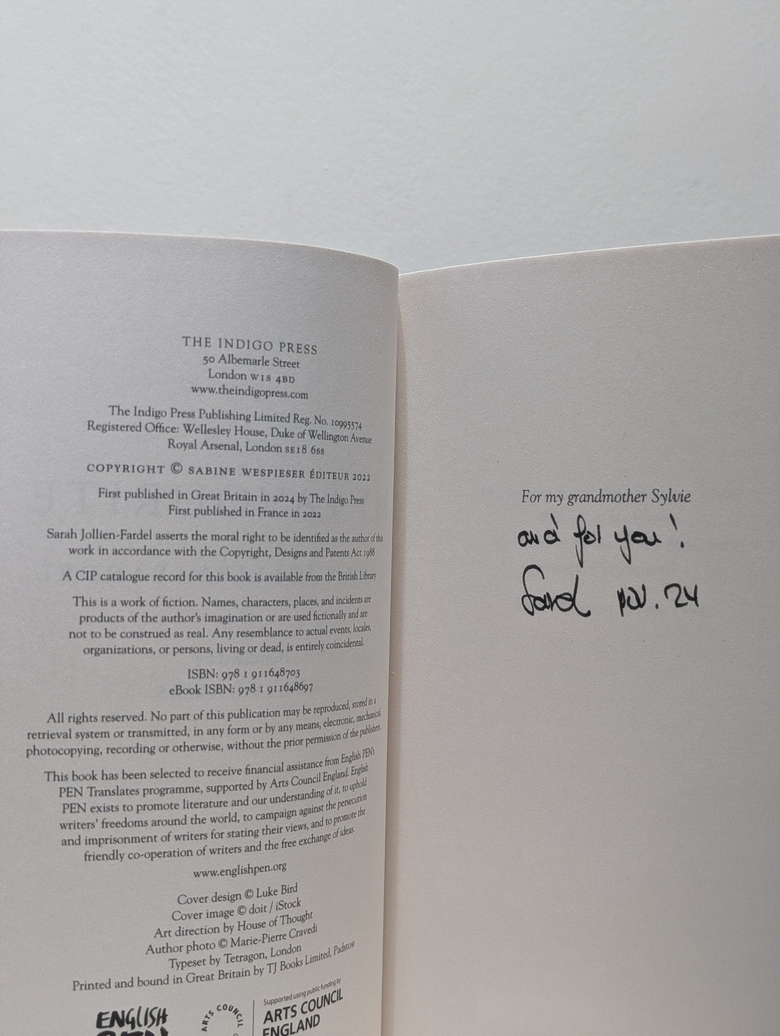 My Favourite by Sarah Jollien - Fardel (Signed First Edition) - Fialta Books
