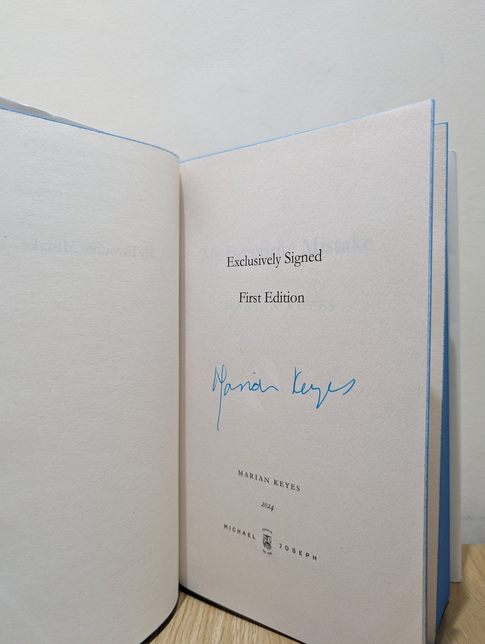 My Favourite Mistake by Marian Keyes (Signed First Edition with sprayed edges) - Fialta Books